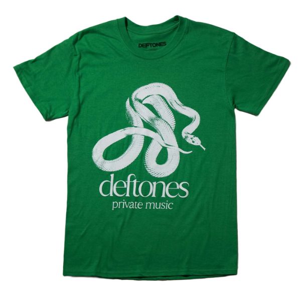 DEFTONES Tシャツ Private Music Mono-Green