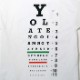 YO LA TENGO T����� Eye Chart-White