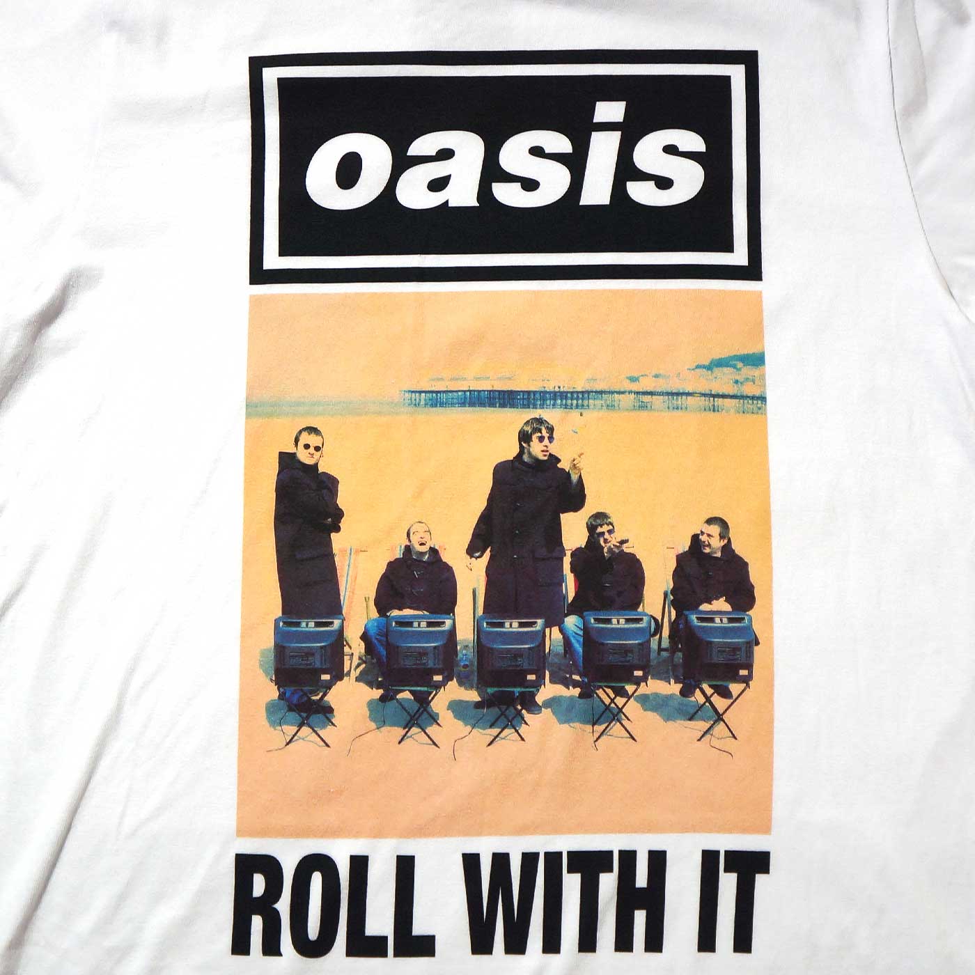 OASIS Tシャツ Roll With It Single Cover(Ex-Tour)-White | OSOMALO