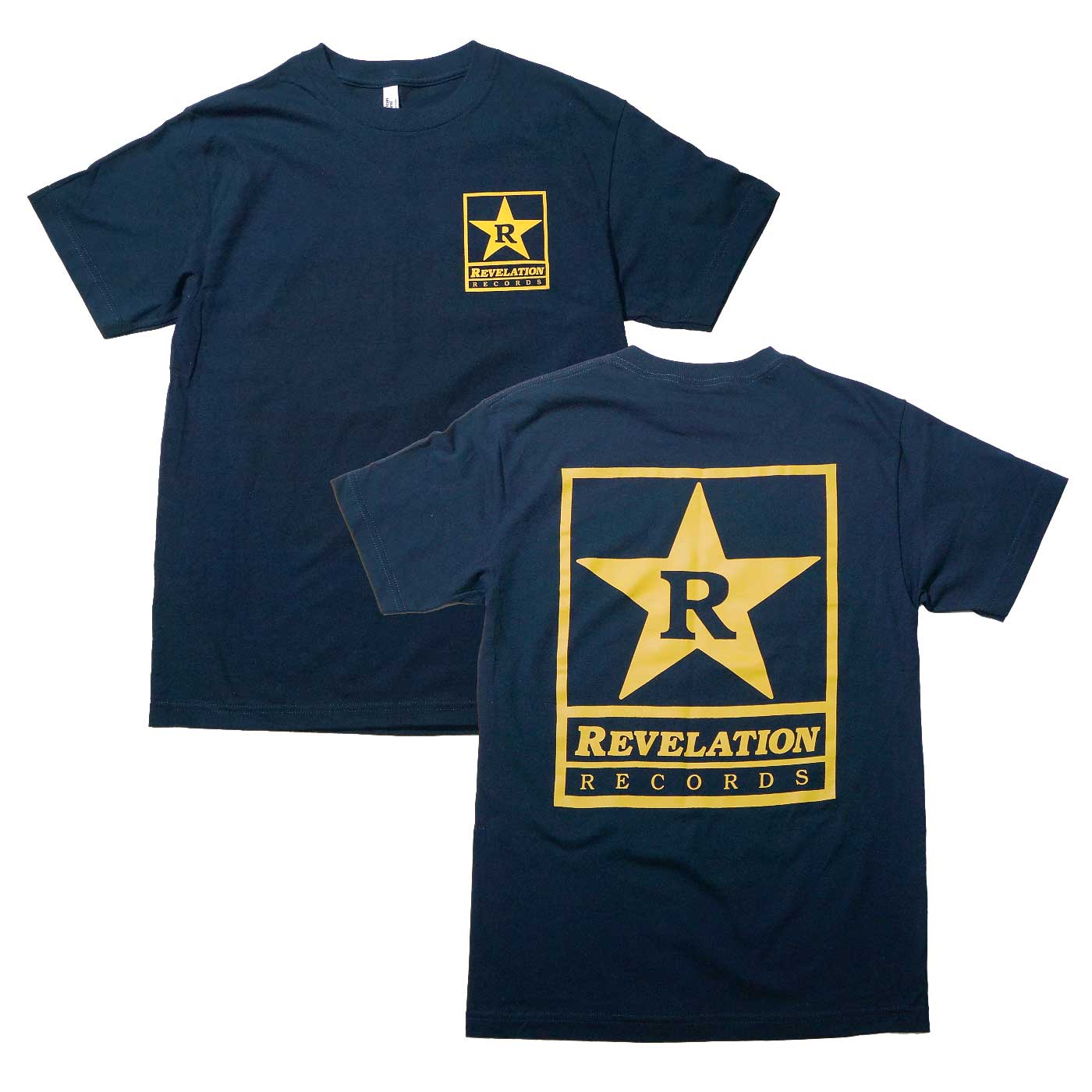 REVELATION RECORDS T����� Logo-Navy/Gold
