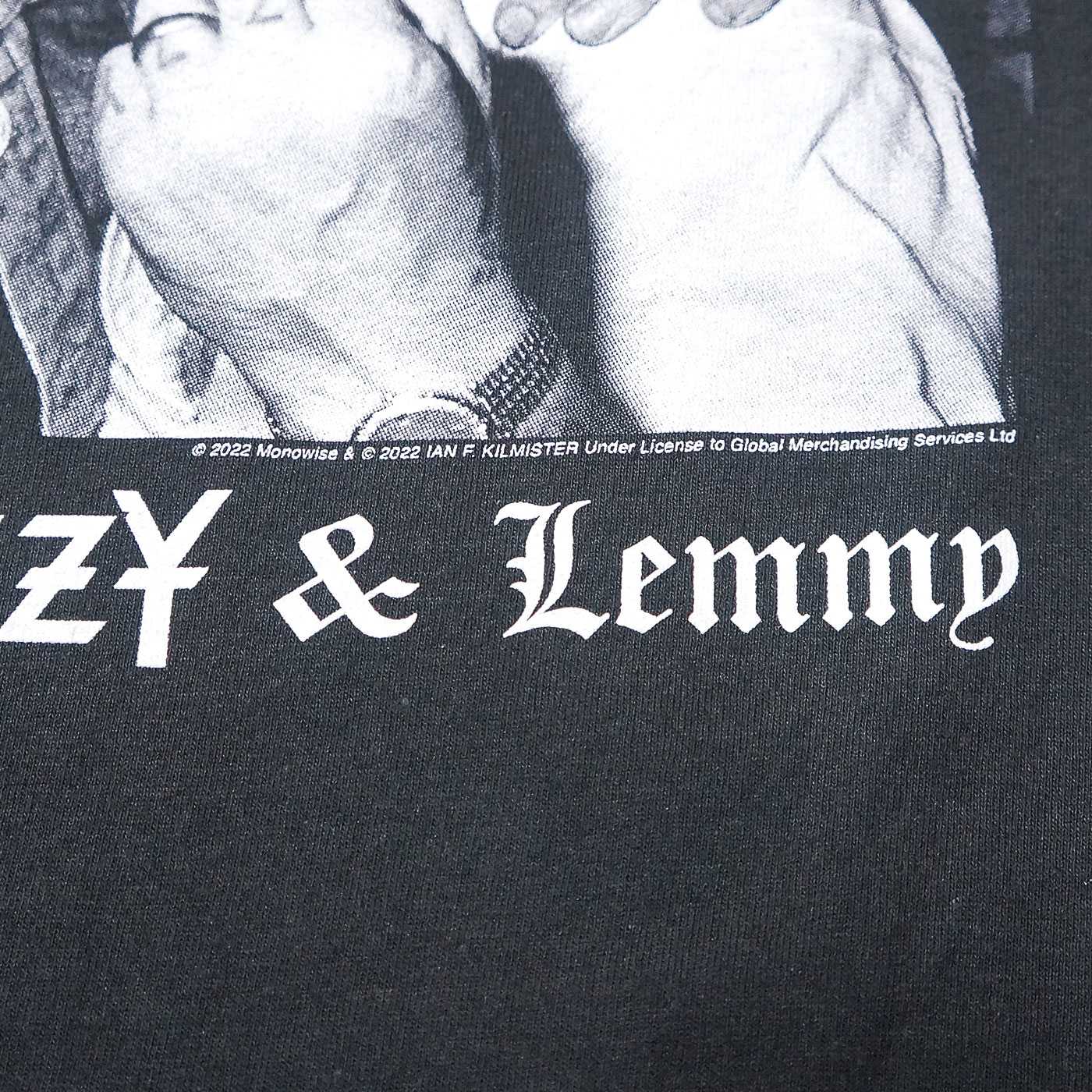 新品 OZZY・LEMMY・オジー&レミー・Lサイズ・Tシャツ・正規品 OZZY・LEMMY・オジー&レミー・Tシャツ・モーターヘッド・Lサイズ