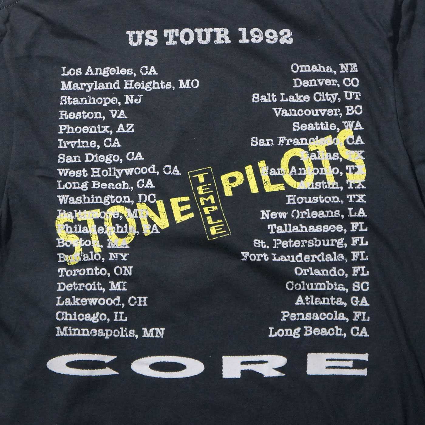 STONE TEMPLE PILOTS T����� Core Us Tour 92-Black