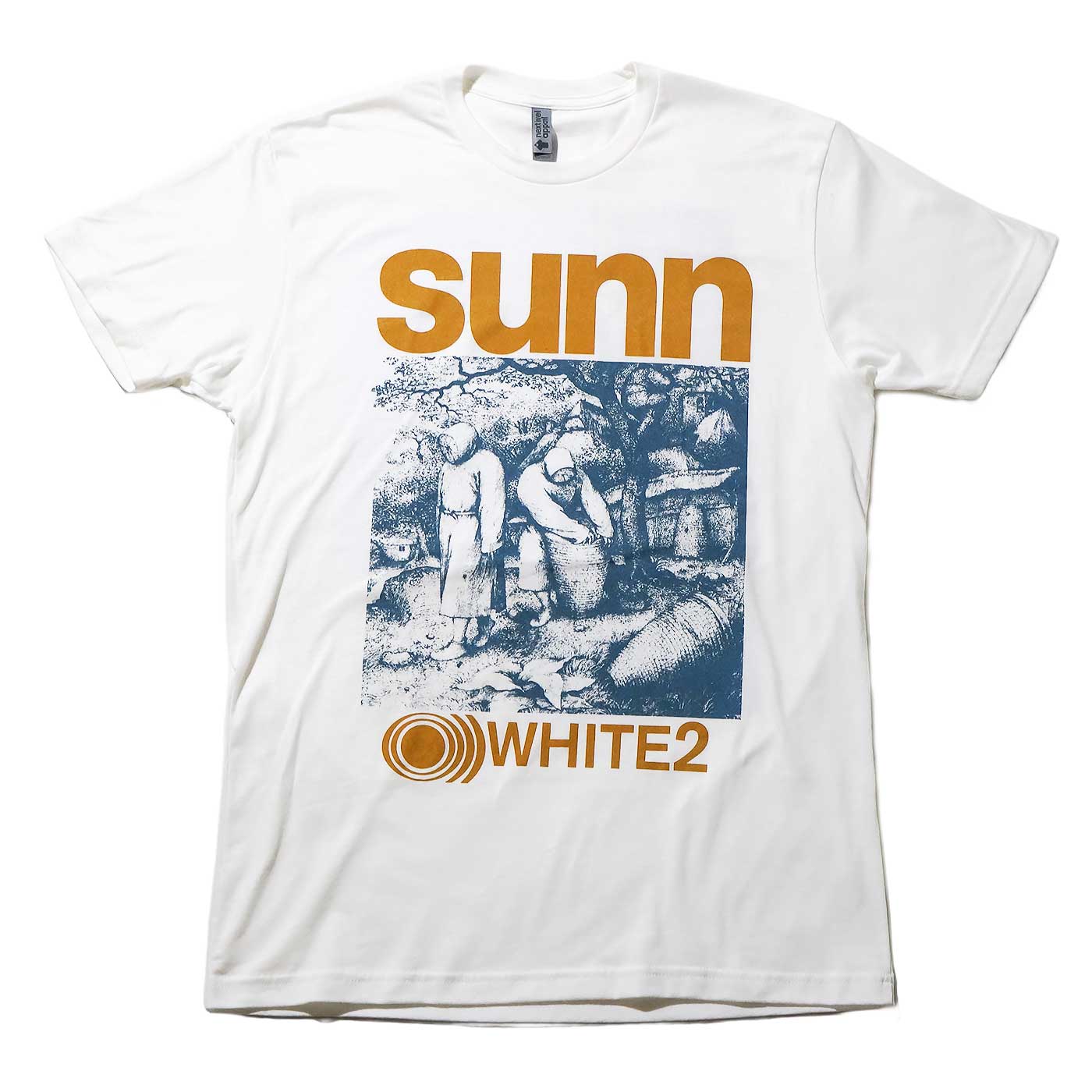 SUNN O))) T����� SUNN WHITE 2 (VINTAGE STYLE SHIRT)-White