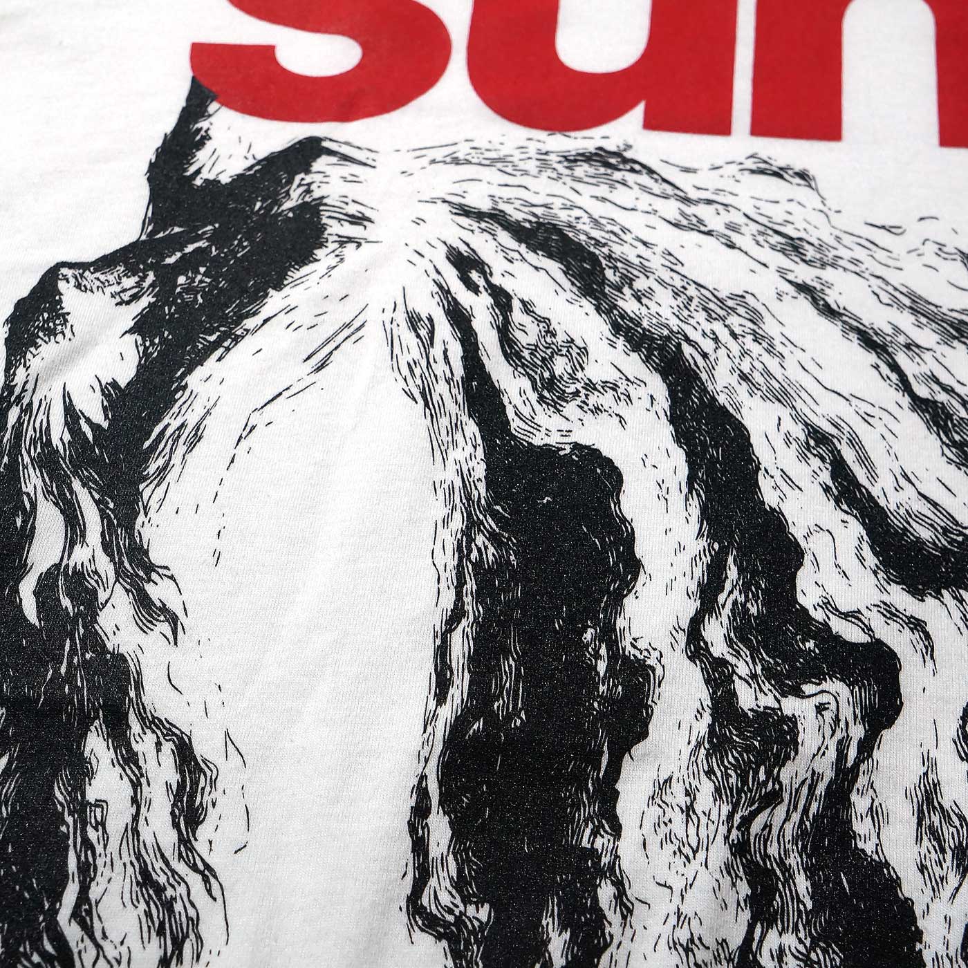 SUNN O))) T����� SUNN WHITE 1 (VINTAGE STYLE SHIRT)-White