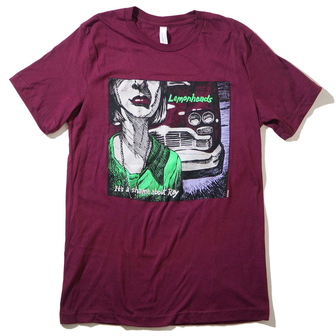 LEMONHEADS Tシャツ Its a Shame About Ray Redux-Maroon | OSOMALO 