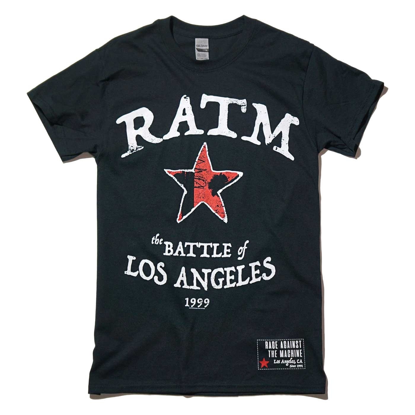 RAGE AGAINST THE MACHINE T����� Battle Star-Black