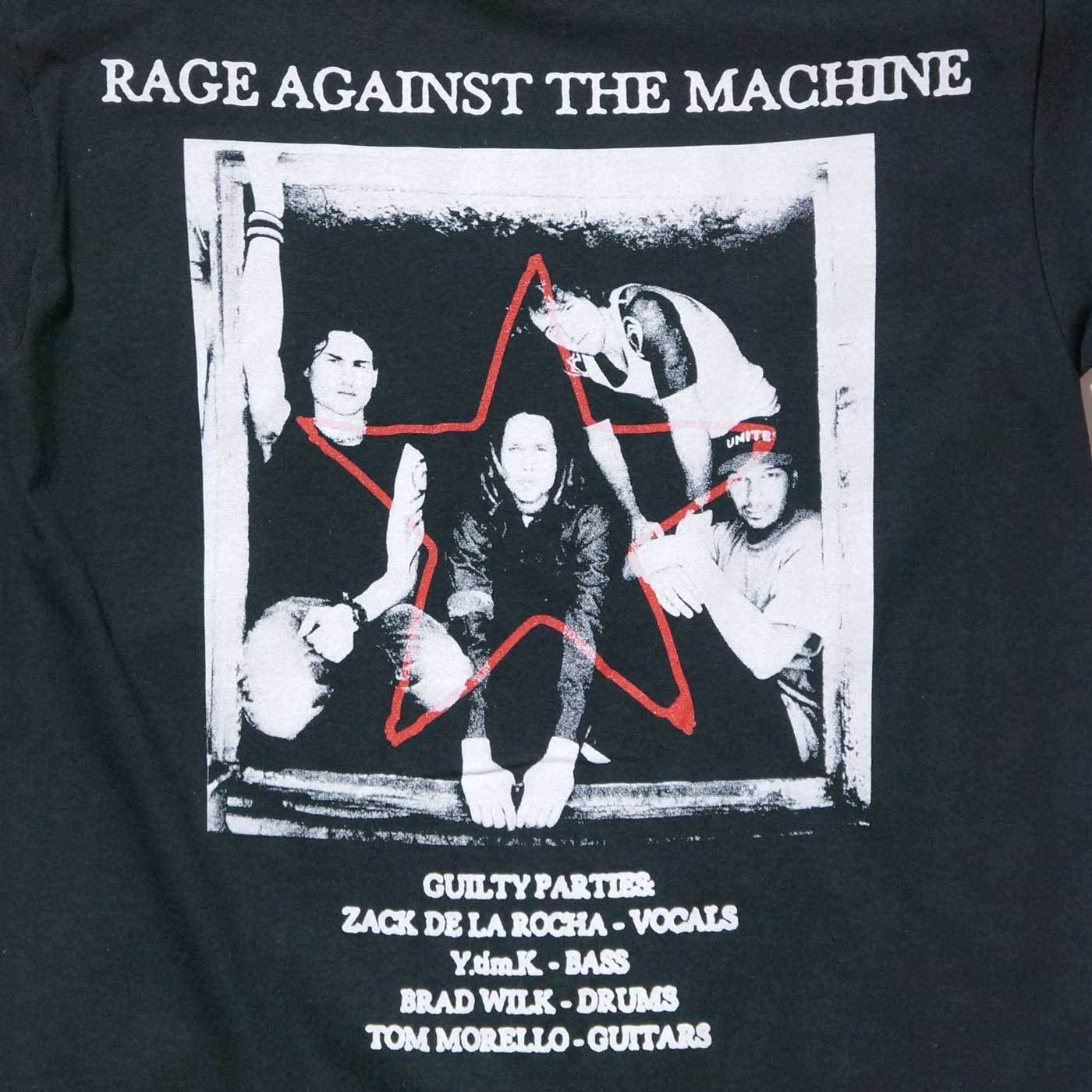 RAGE AGAINST THE MACHINE T����� Battle Star-Black
