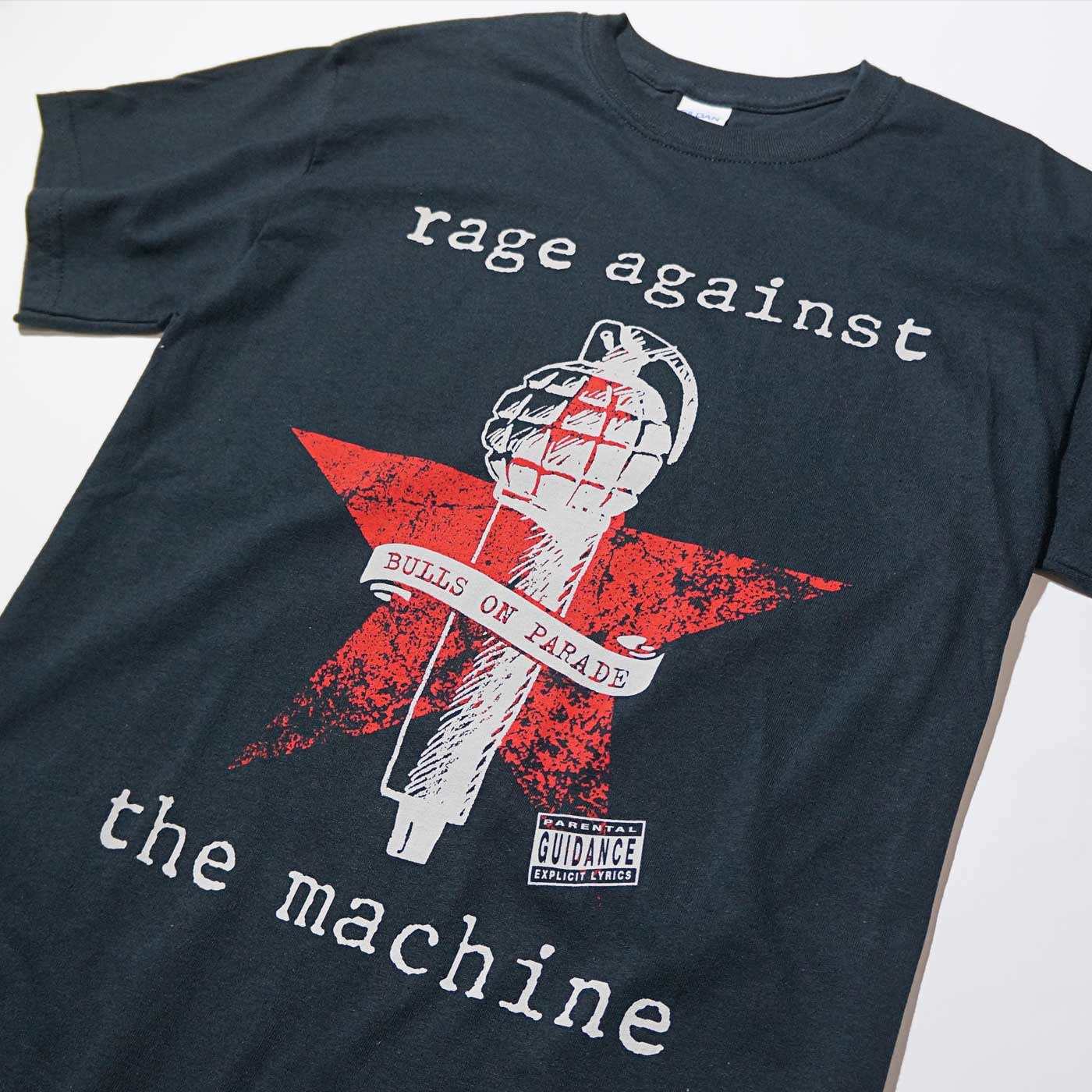 RAGE AGAINST THE MACHINE Tシャツ Bulls on Parade Mic-Black