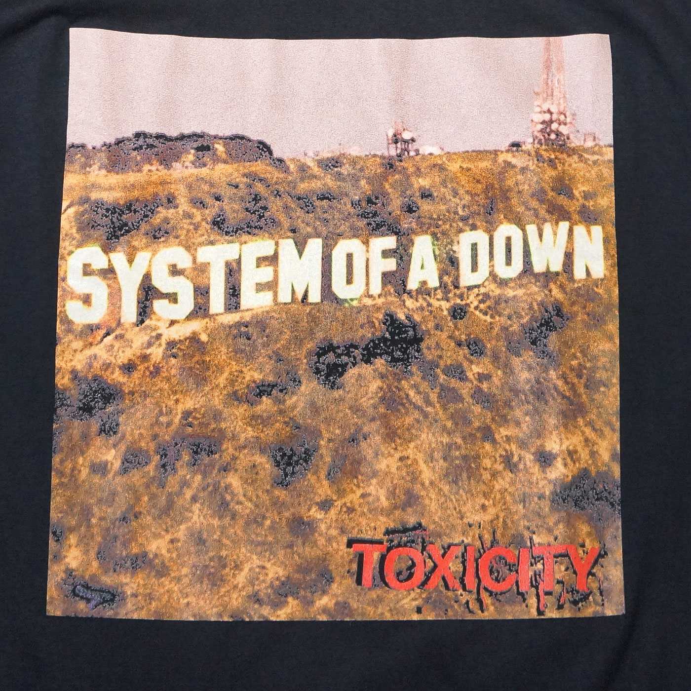 袖左側にほつれあり●SYSTEM OF A DOWN TOXICITY Tシャツ