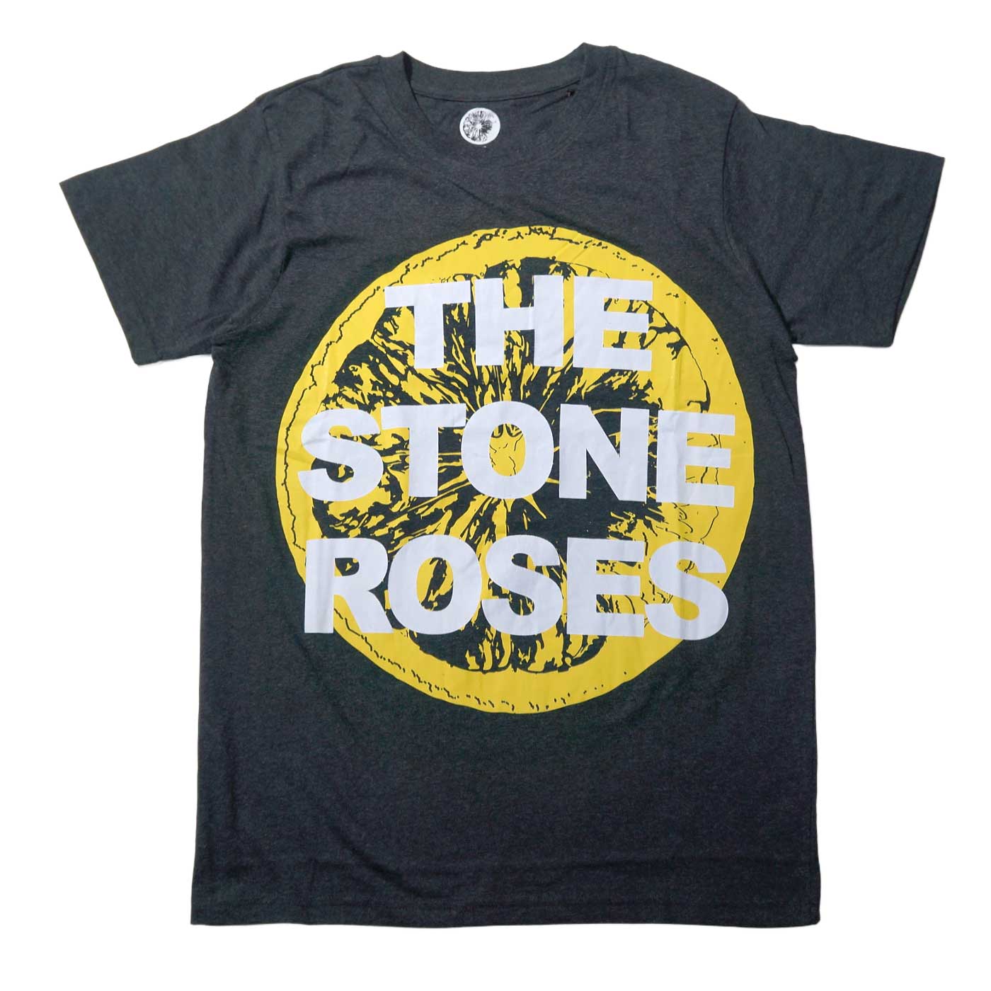 The Stone Roses T����� Large Lemon-Charcoal Grey