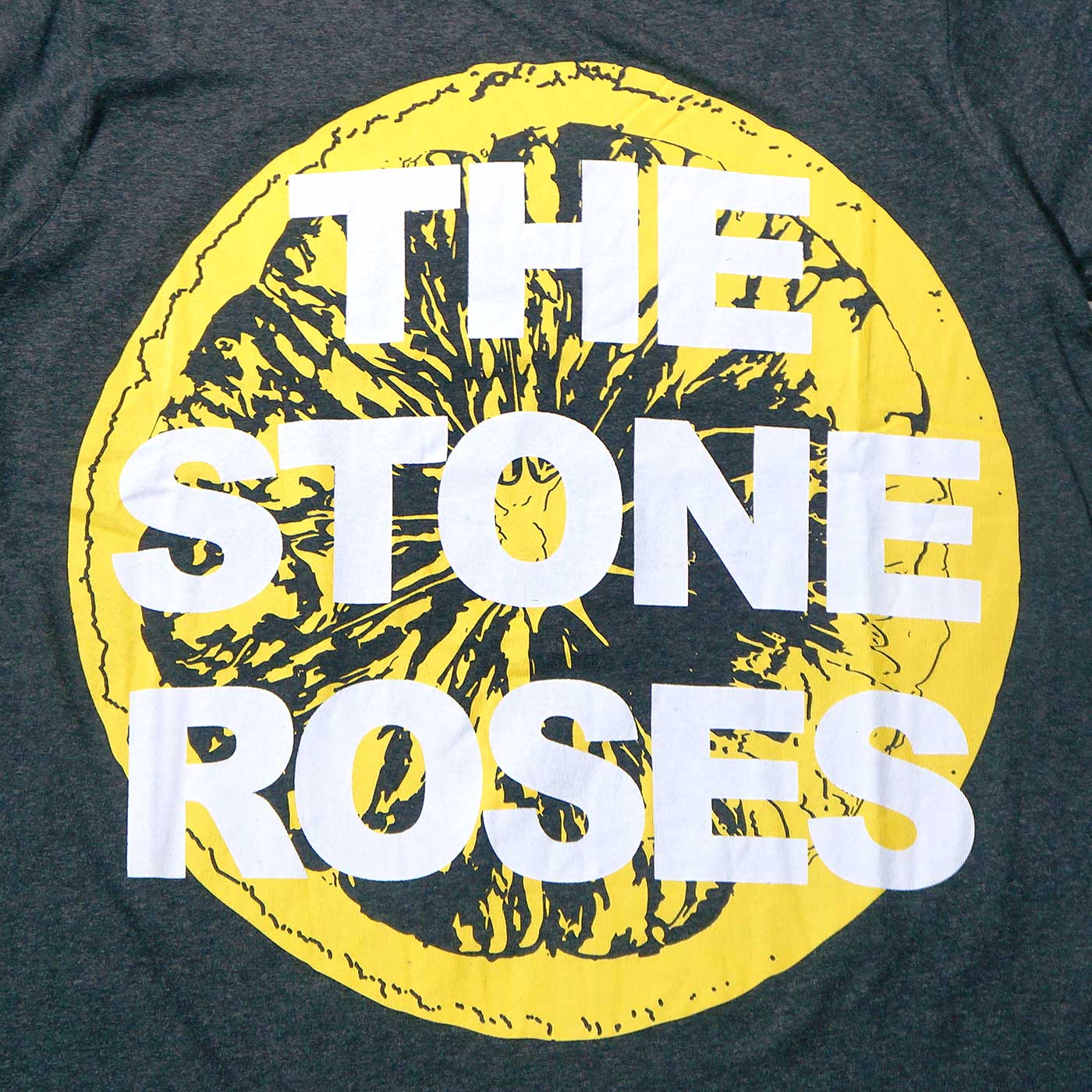 The Stone Roses T����� Large Lemon-Charcoal Grey