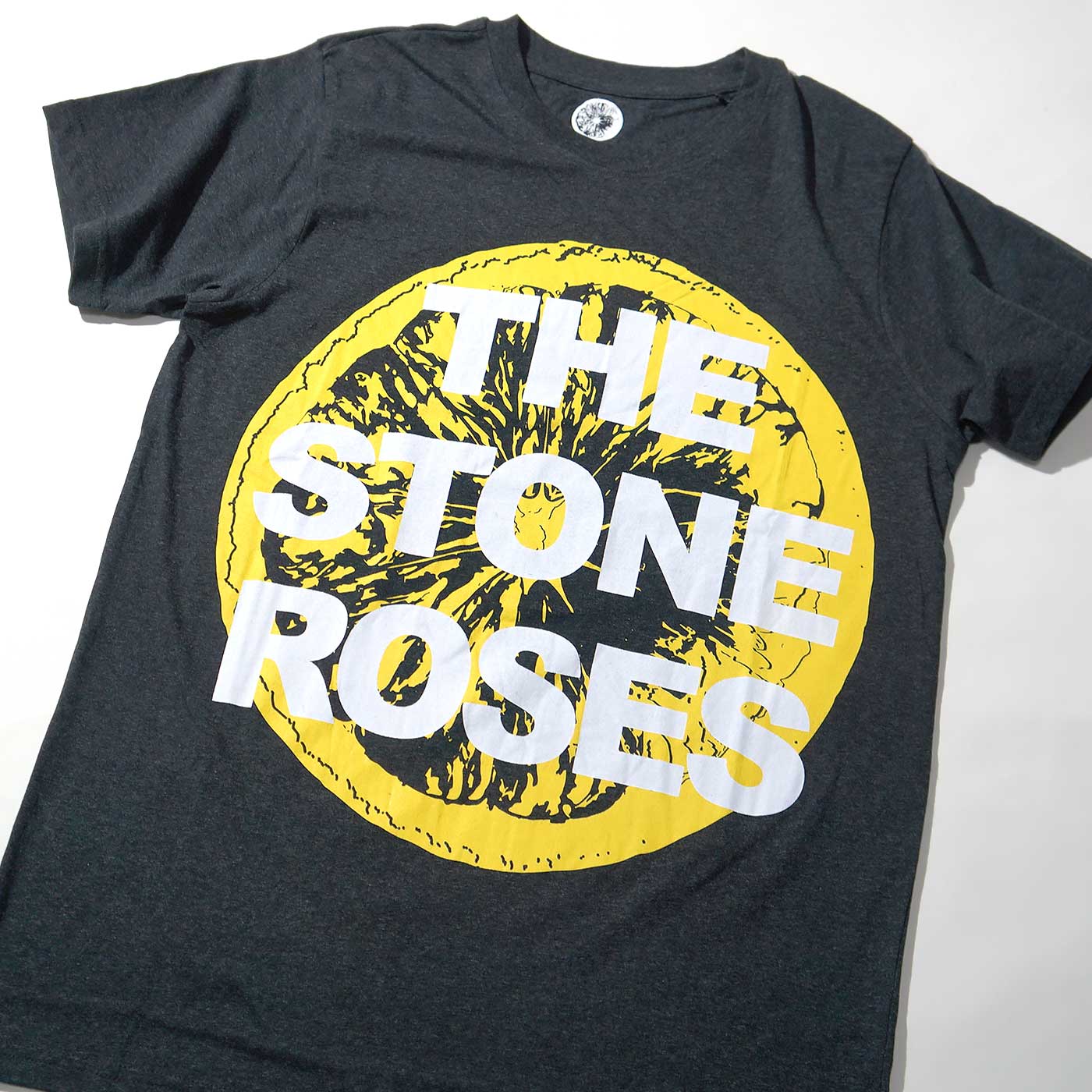 The Stone Roses T����� Large Lemon-Charcoal Grey