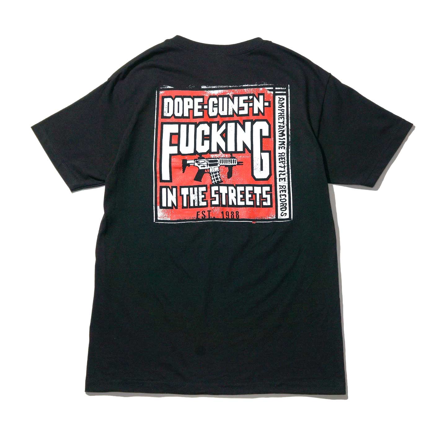 AMPHETAMINE REPTILE Records Tシャツ 限定 Dope Guns-Black | OSOMALO