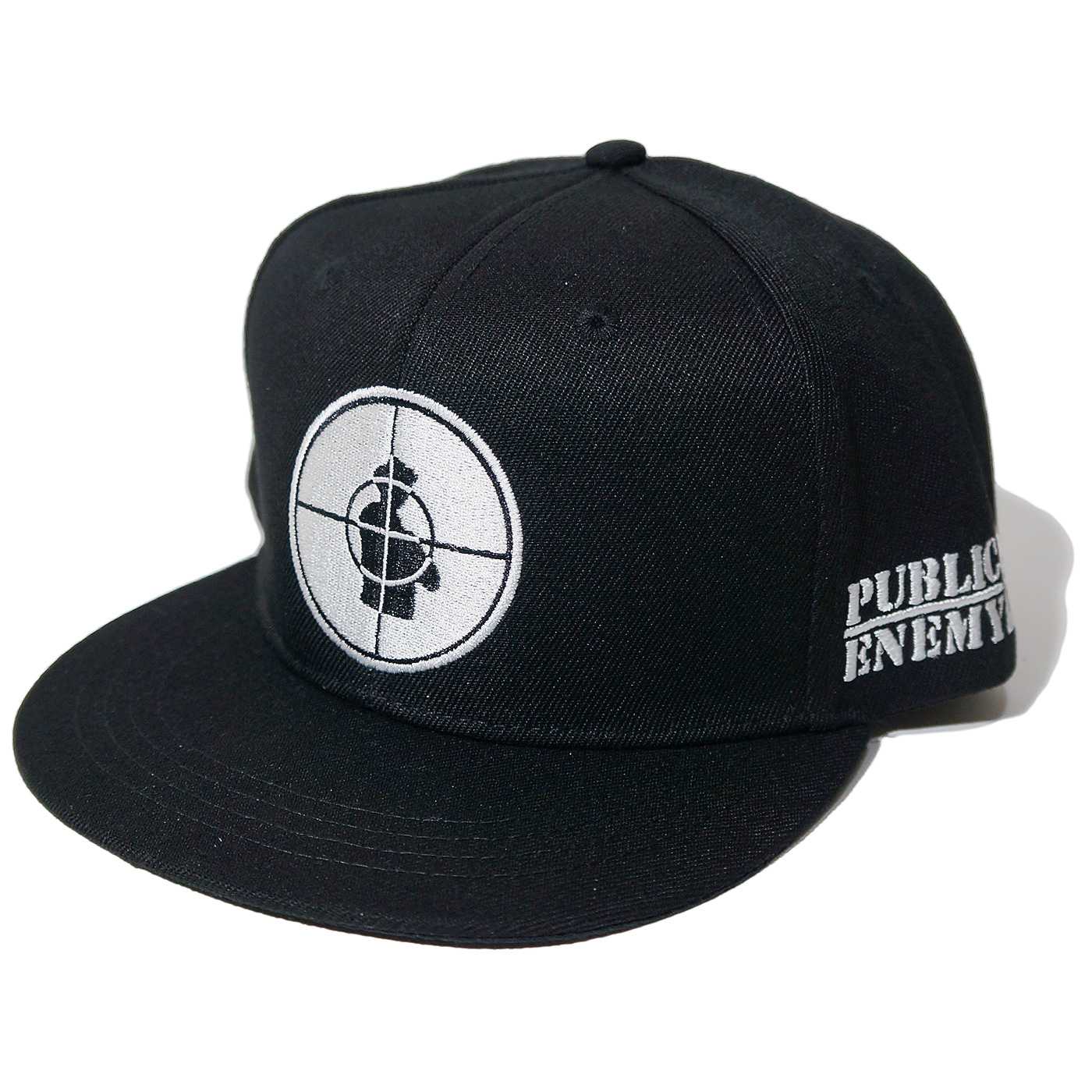 PUBLIC ENEMY キャップ Solid Target Snapback-Black | OSOMALO バンド