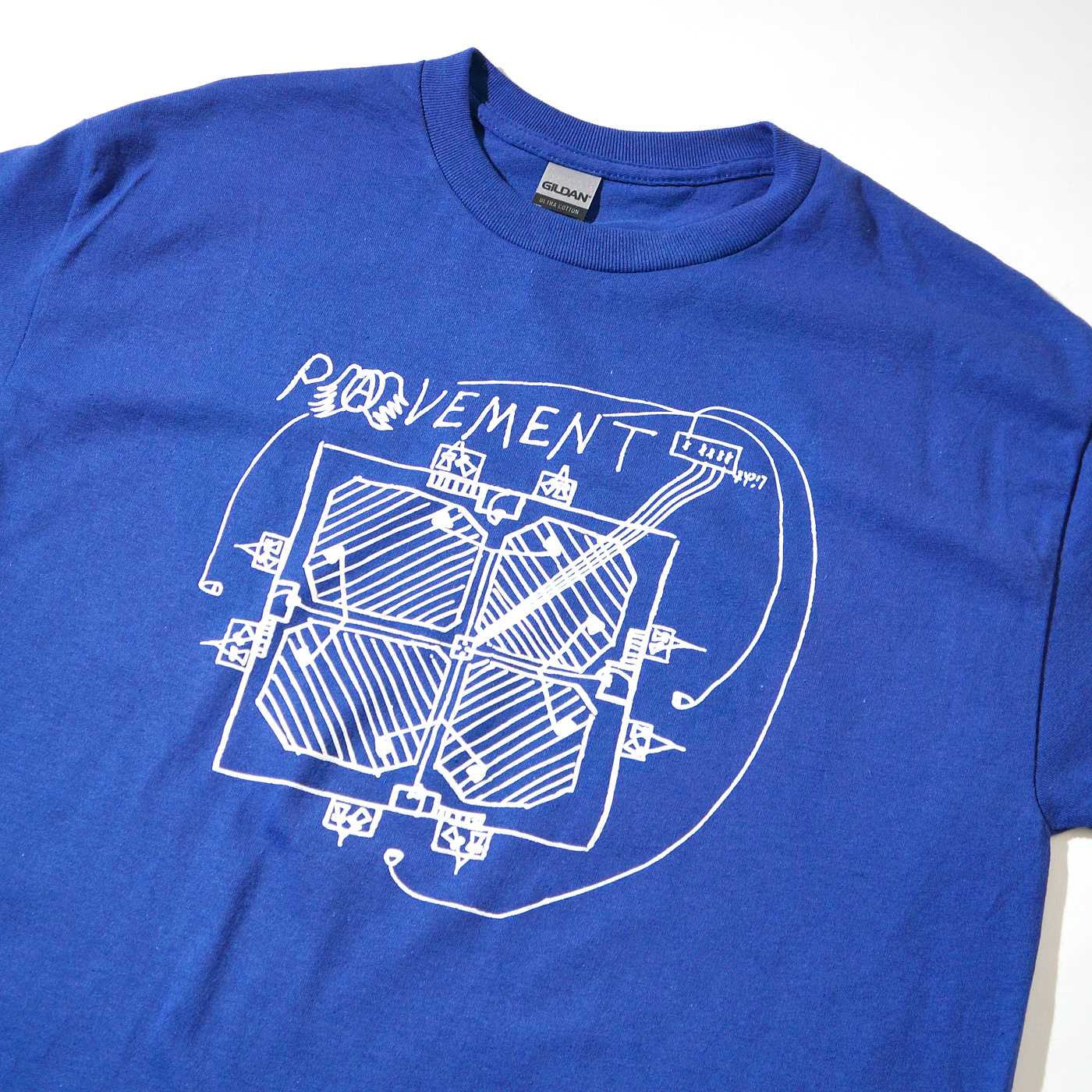 Pavement ペイヴメント バンド Tシャツ Stageplot Blue Osomalo バンドtシャツの通販