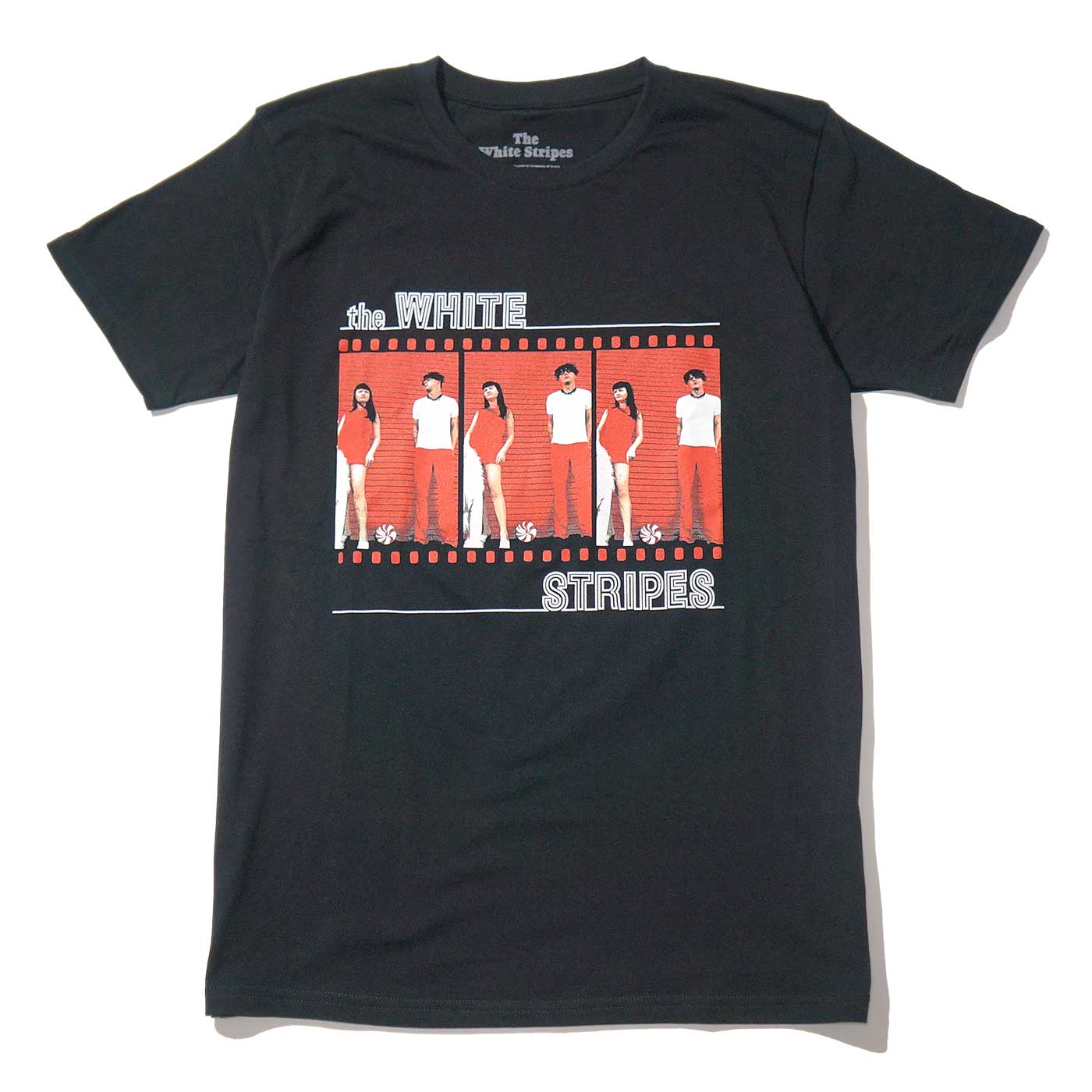 The WHITE STRIPES Tシャツ Film Strip-Black | OSOMALO バンドT