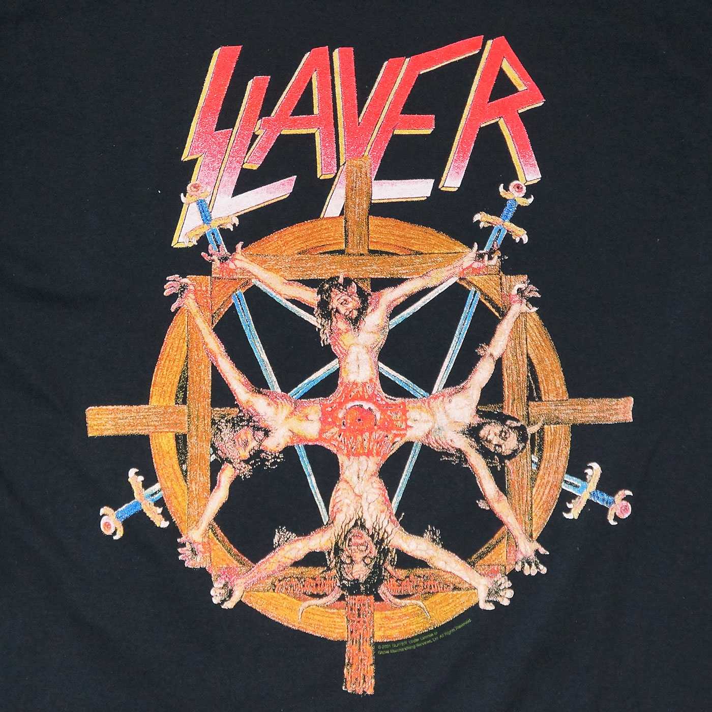 SLAYER T Crucifixion Wheel-Black