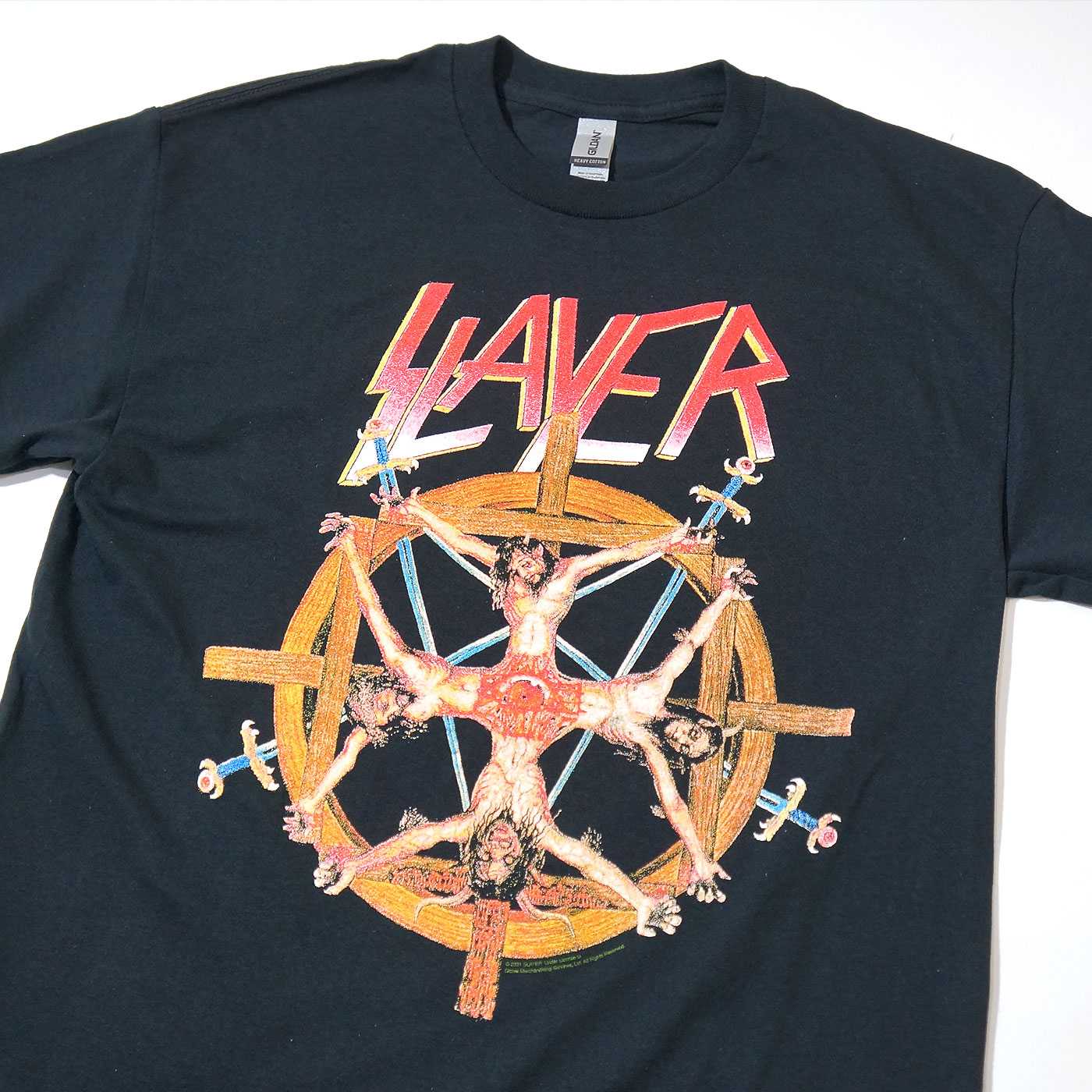 SLAYER Tシャツ Crucifixion Wheel-Black | OSOMALO バンドTシャツの通販