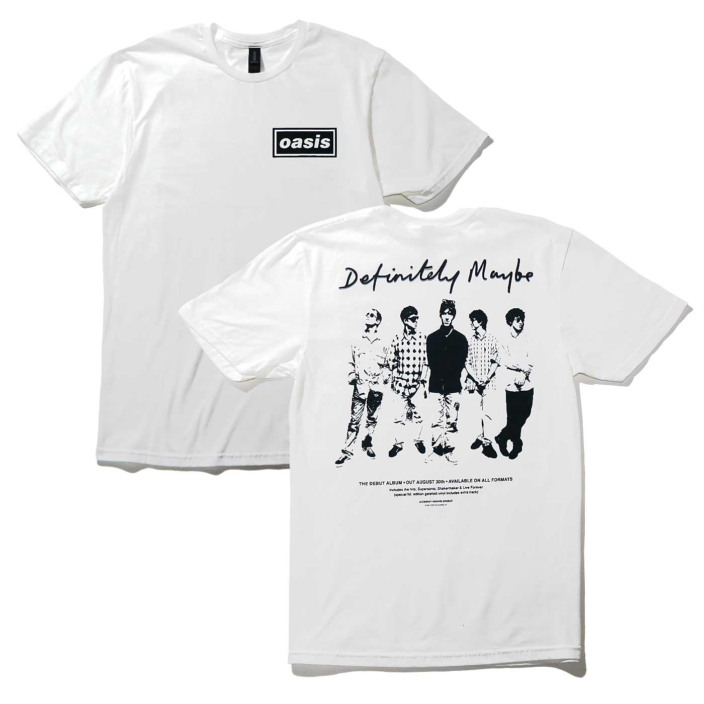 OASIS T����� Definitely Maybe Promo-White