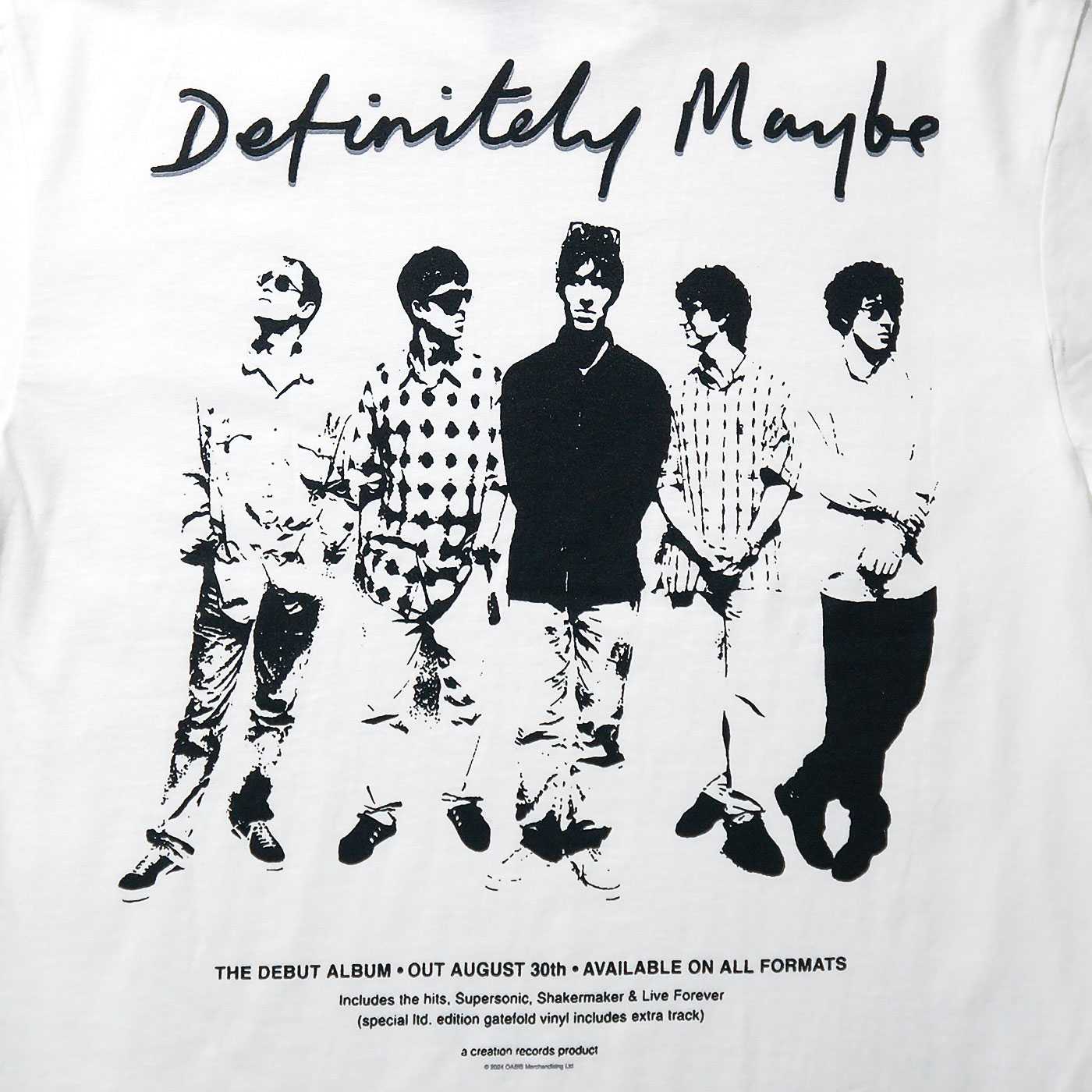 OASIS T����� Definitely Maybe Promo-White