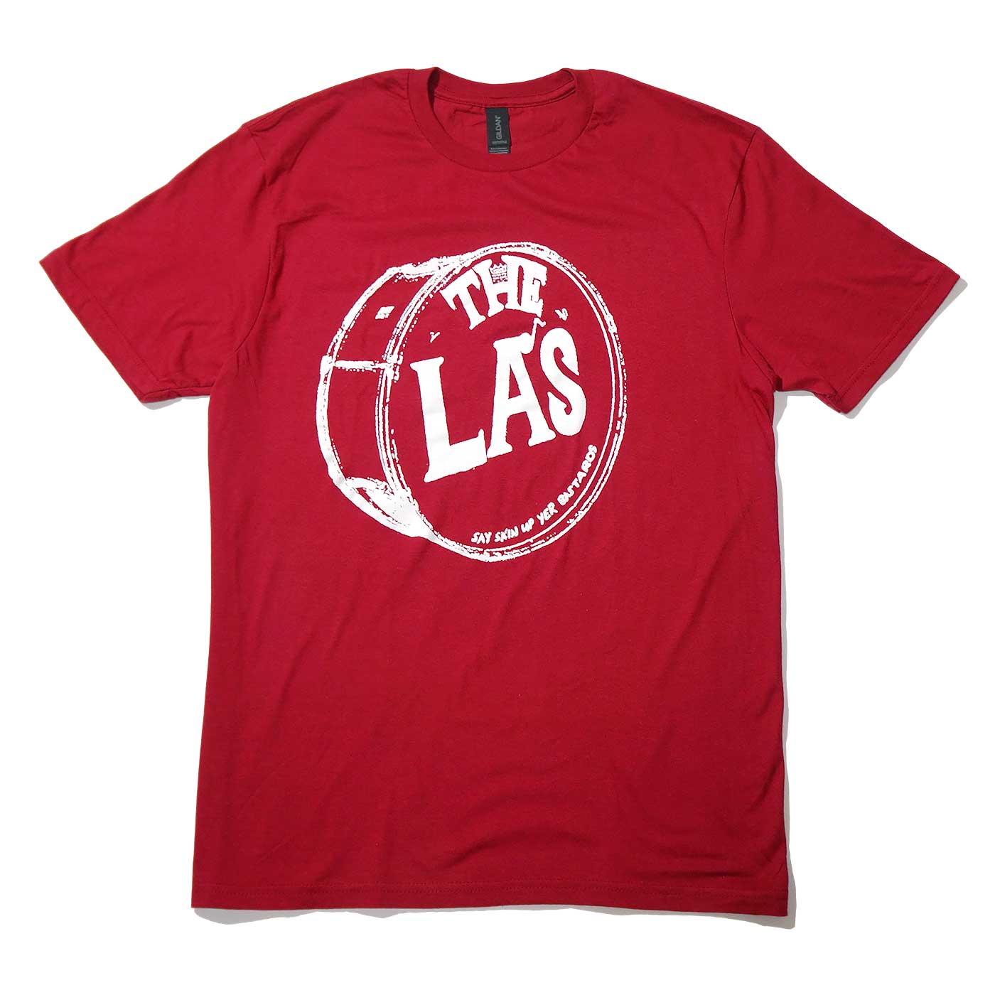 THE LA’S 12” The La's Tシャツ White Drum Head Logo-Red | OSOMALO バンドTシャツ