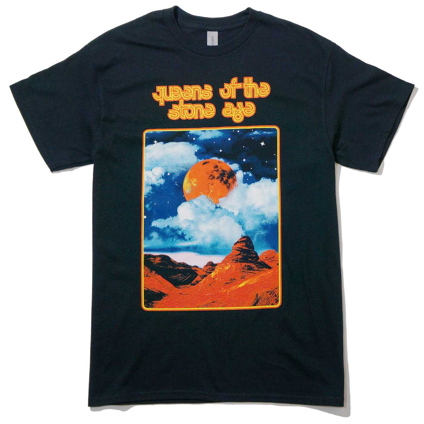QUEENS OF THE STONE AGE Tシャツ Moon Landscape-Black | OSOMALO