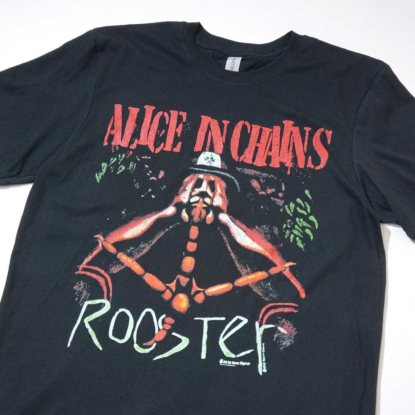 ALICE IN CHAINS アリス・イン・チェインズ Tシャツ Rooster-Black-OSOMALO