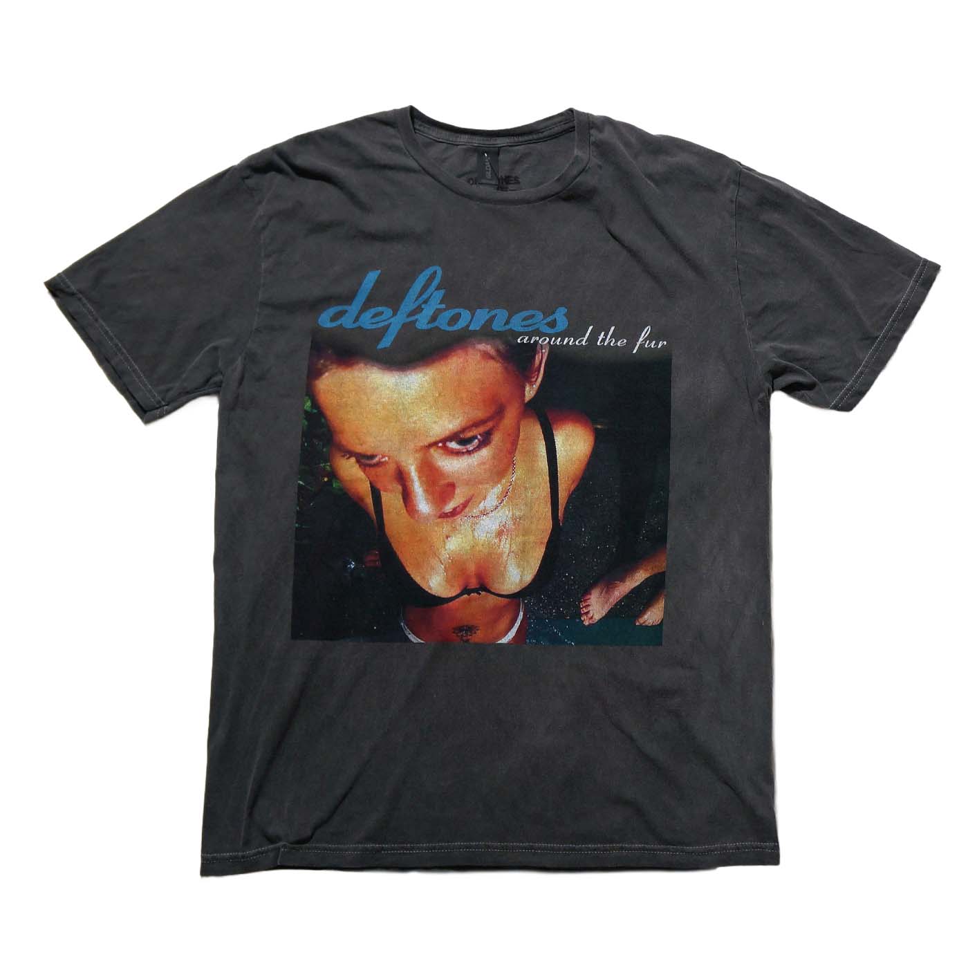 DEFTONES T����� Stone Wash Around The Fur-Grey