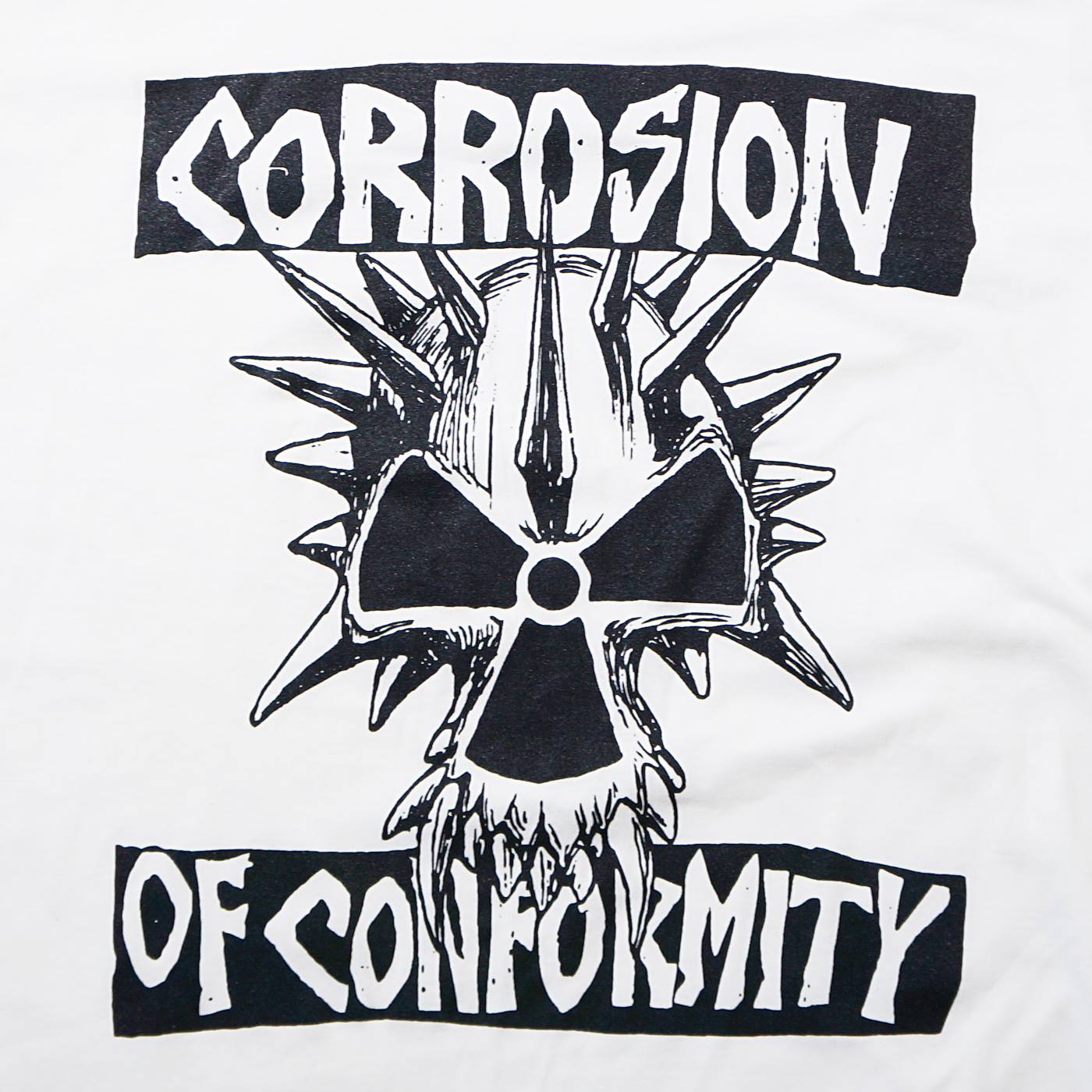 CORROSION OF CONFORMITY T Skull Logo-White