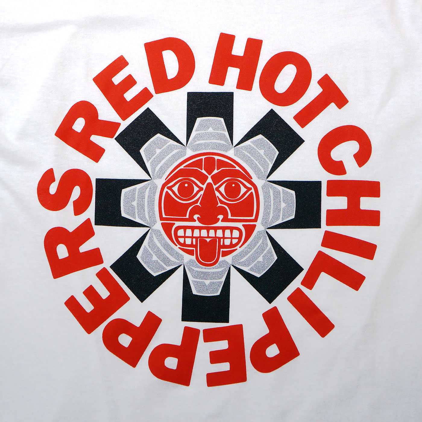 RED HOT CHILI PEPPERS Tシャツ Aztec-White | OSOMALO バンドTシャツ