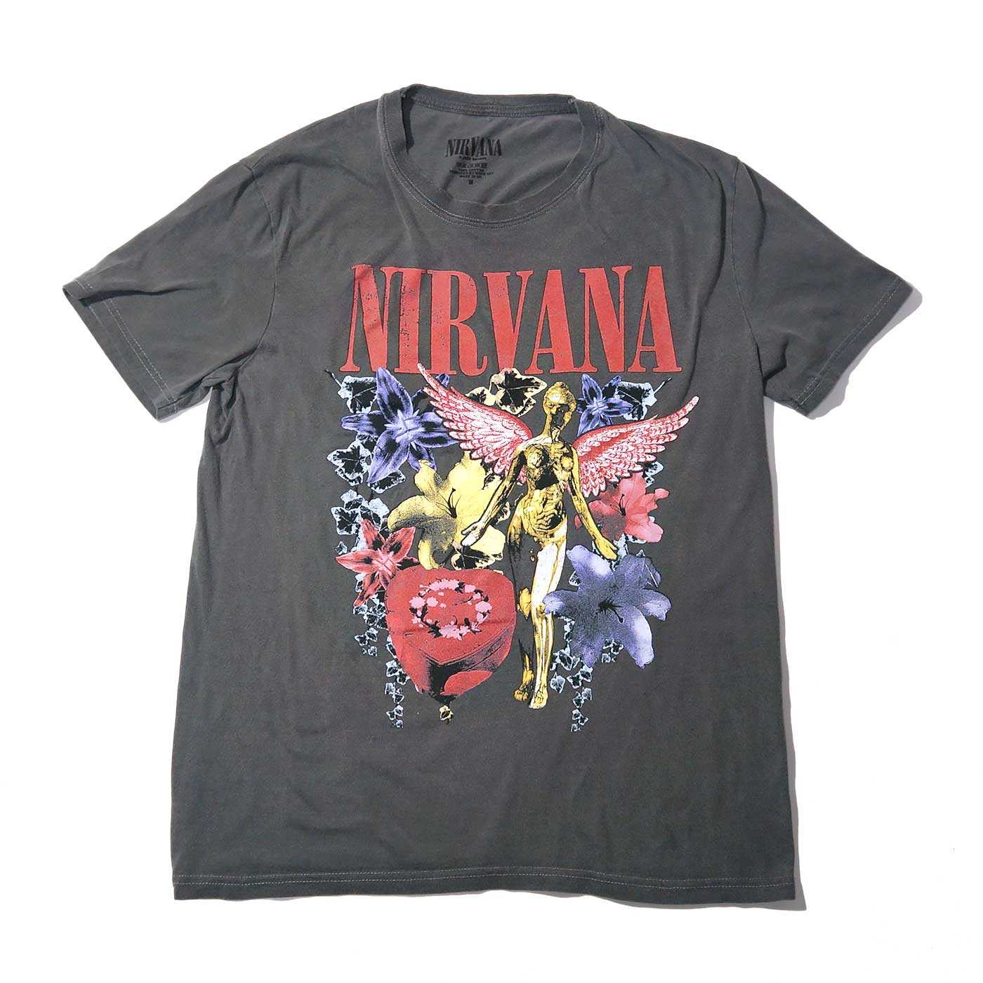 NIRVANA T����� In Utero Vintage Collage-Grey