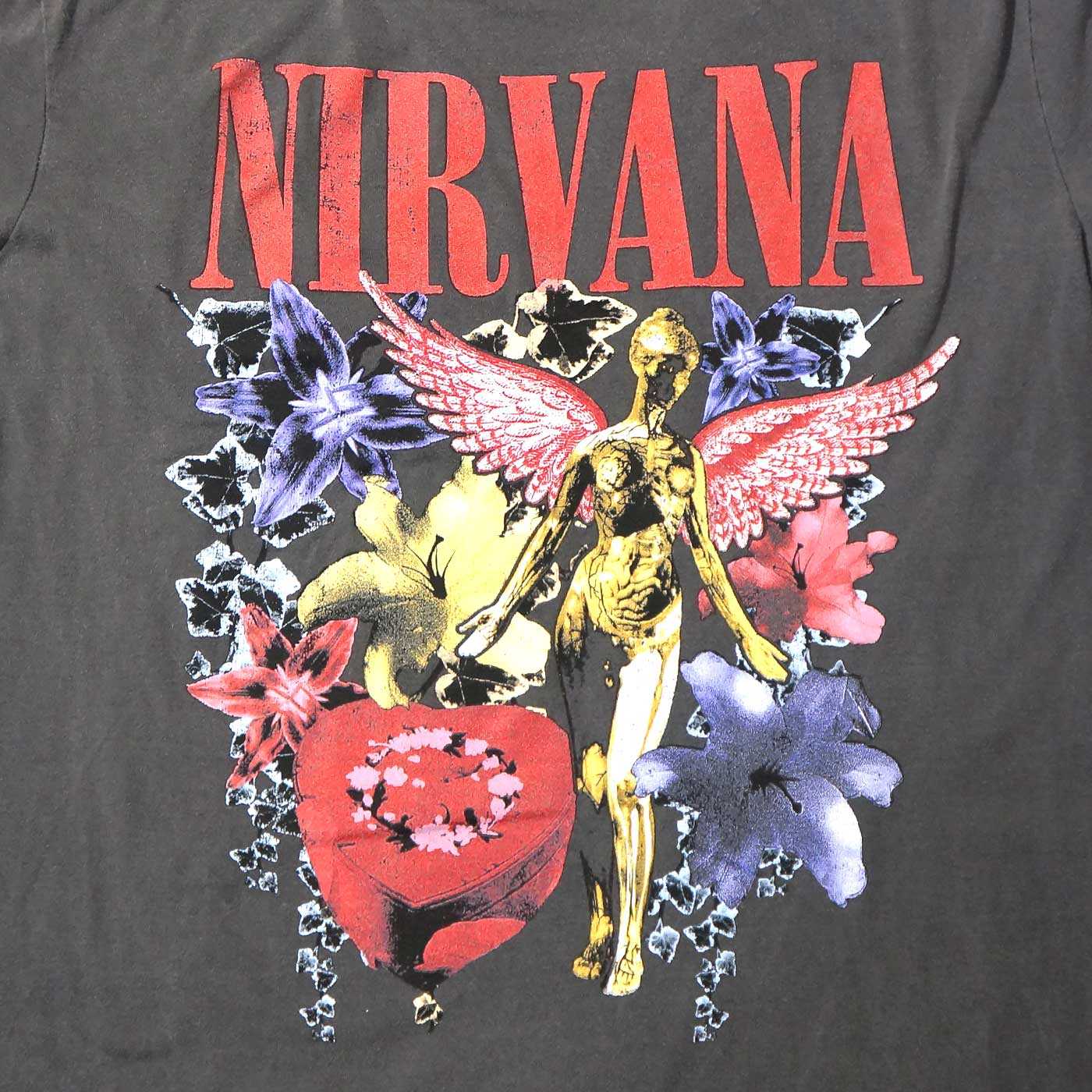 NIRVANA T����� In Utero Vintage Collage-Grey