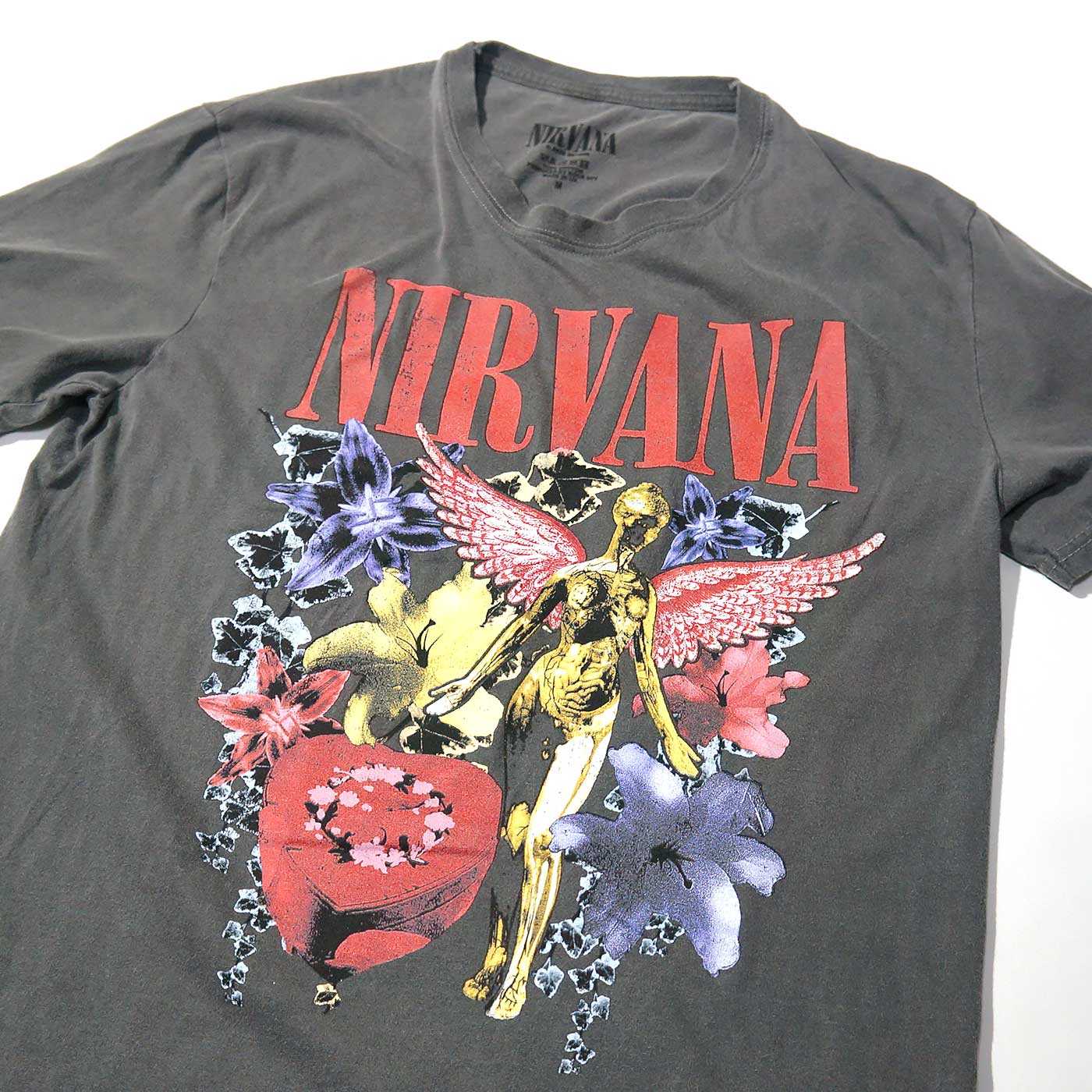 NIRVANA T����� In Utero Vintage Collage-Grey