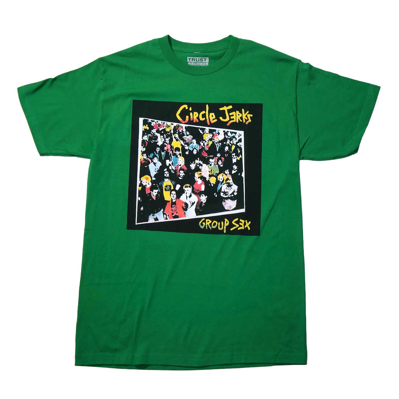 CIRCLE JERKS Tシャツ Group Sex-Green | OSOMALO バンドTシャツの通販