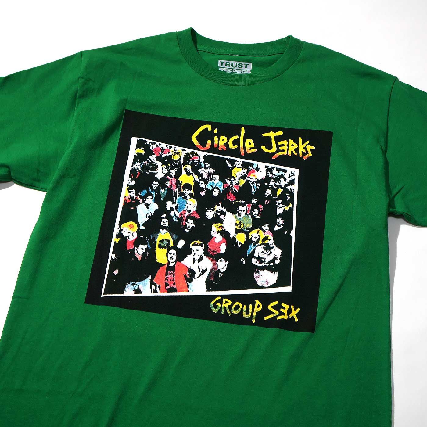 Circle Jerks Tシャツ Group Sex-Green | OSOMALO バンドTシャツの通販