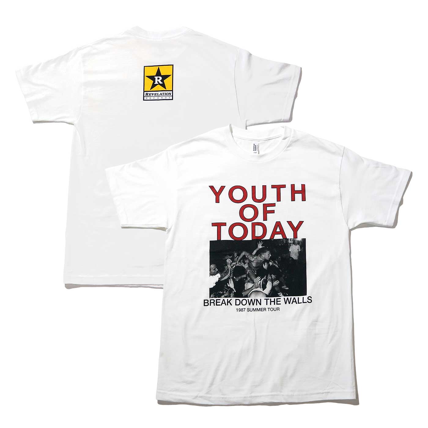 YOUTH OF TODAY T����� 1987 Summer Tour-White