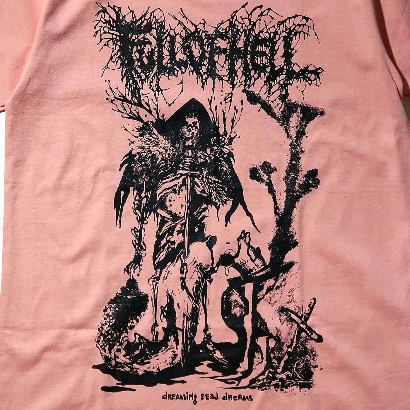 FULL OF HELL バンドTシャツ Dreaming dead dreams-Pink