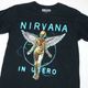 NIRVANA T����� In Utero Neon Blue Premium Carbon-Black