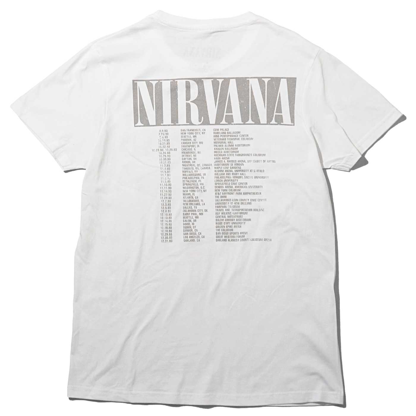 NIRVANA Tシャツ In Utero Tour(bp)-White | OSOMALO バンドT