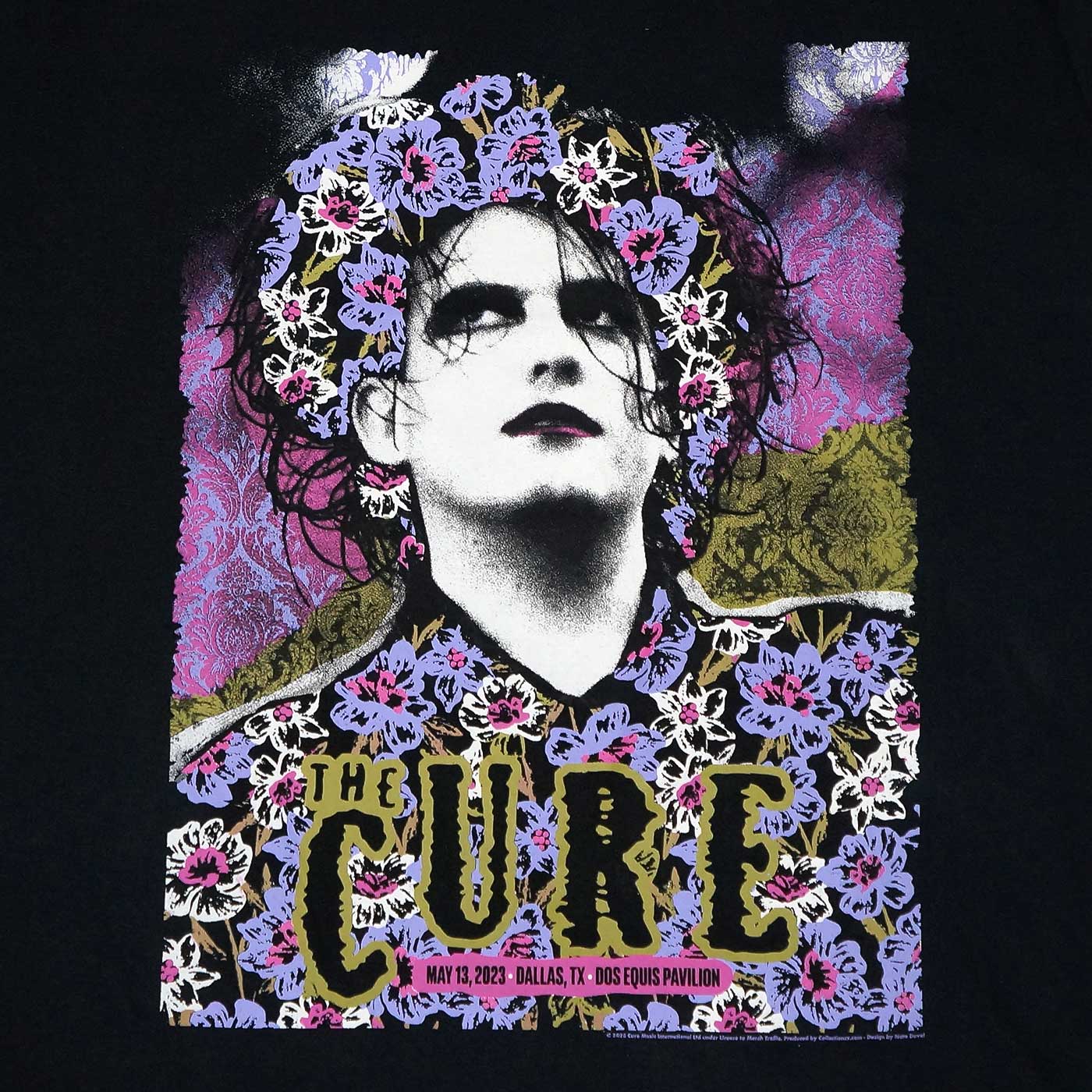 THE CURE Tシャツ Dallas Poster 05.13.23 Premium Carbon-Black