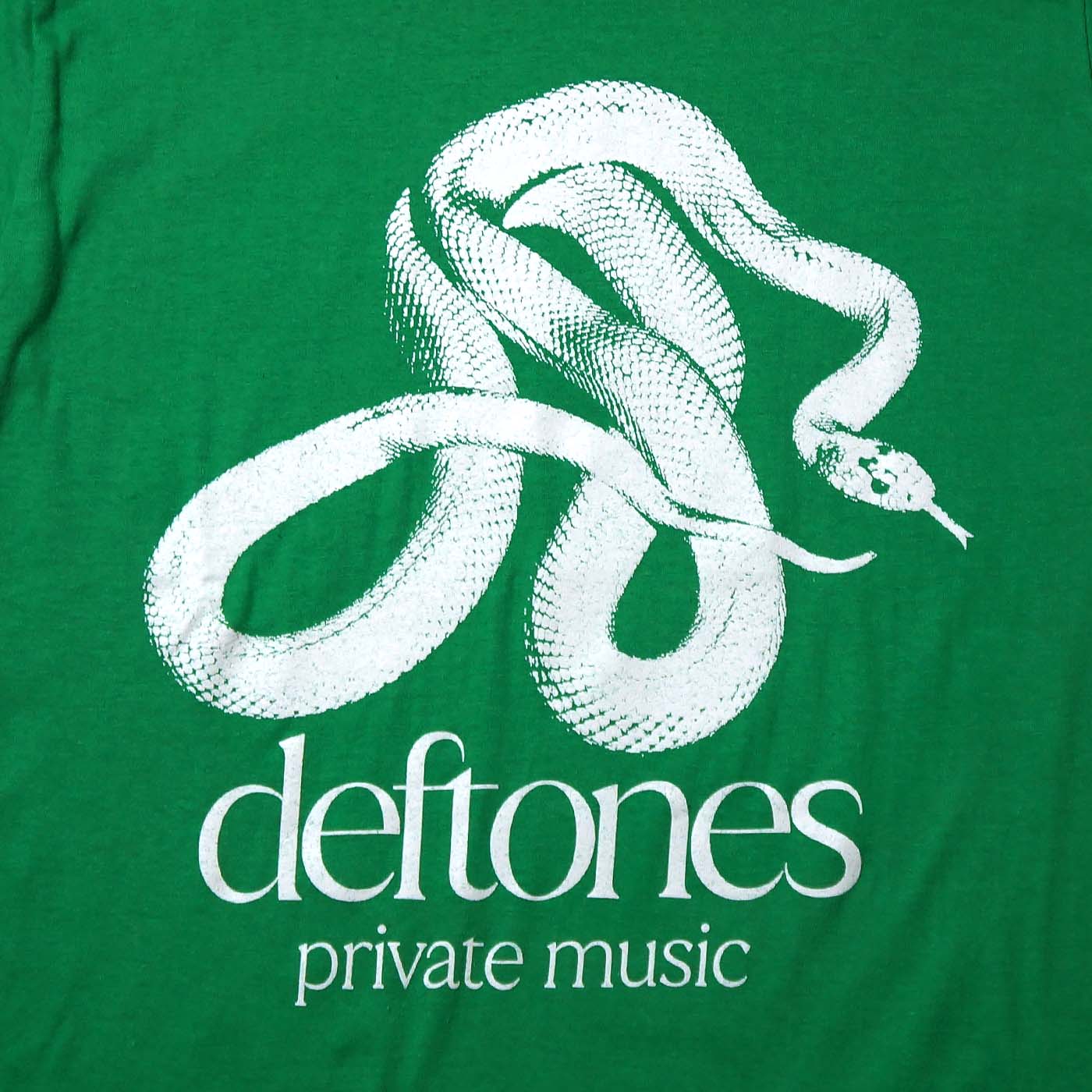 DEFTONES Tシャツ Private Music Mono-Green | OSOMALO バンドTシャツ