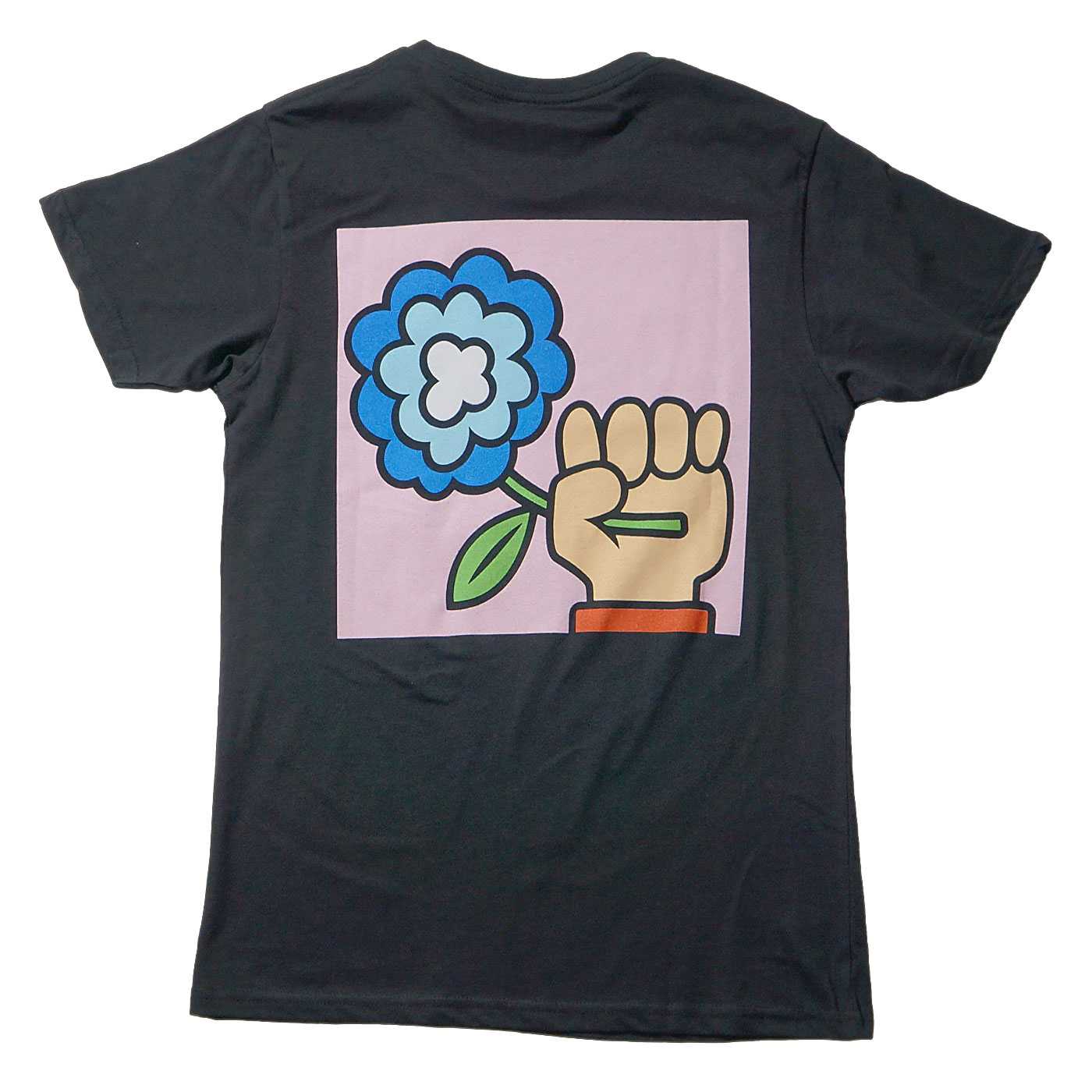 IDLES T Cartoon Flower-Black