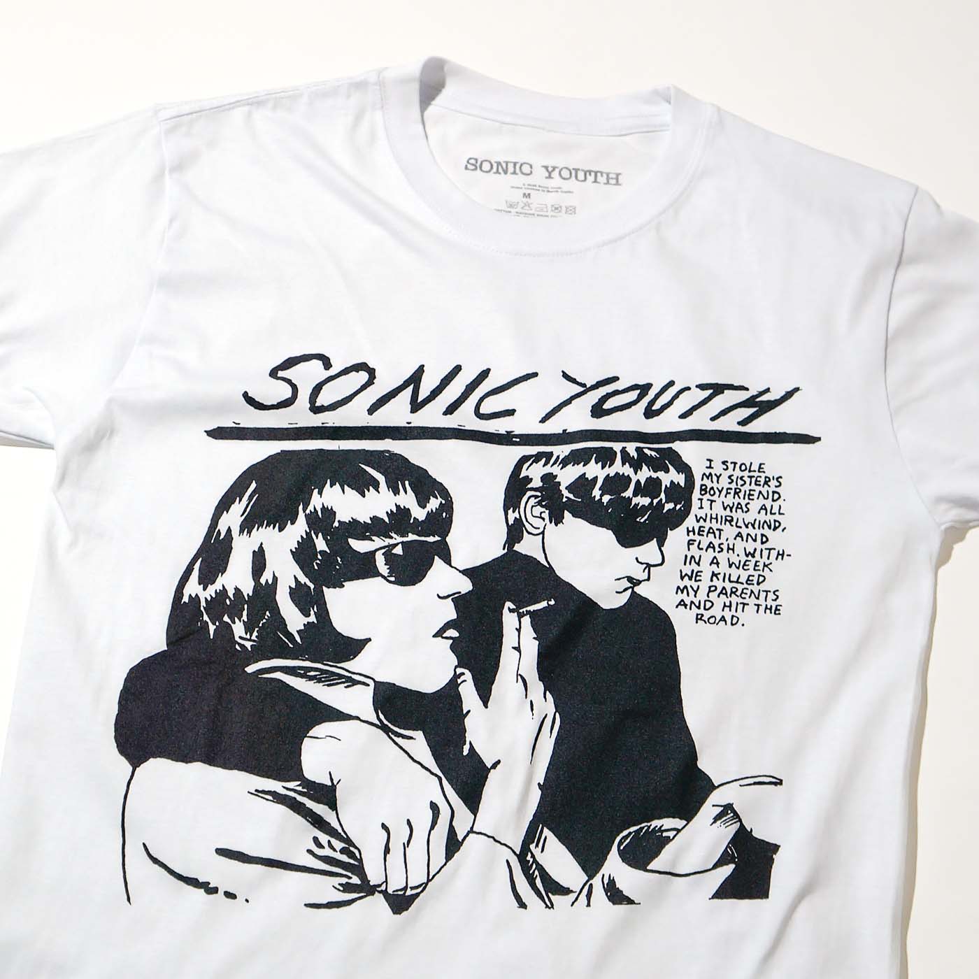 SONIC YOUTH Tシャツ Goo(UK)-White | OSOMALO バンドTシャツの通販