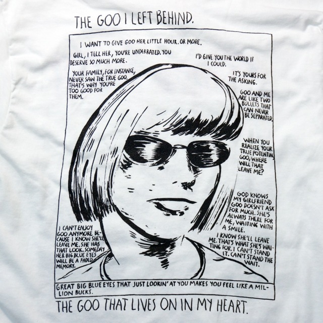 SONIC YOUTH ���󥰥��꡼�� T����� Echo-White