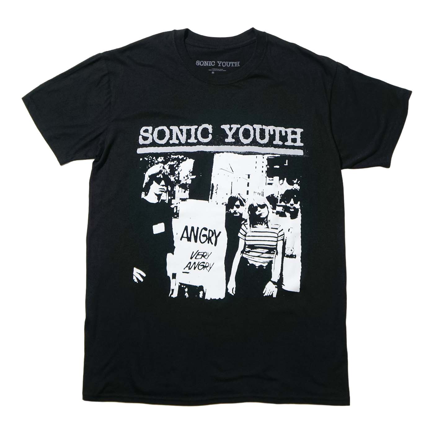 SONIC YOUTH Tシャツ Angry(UK)-Black | OSOMALO バンドTシャツの通販