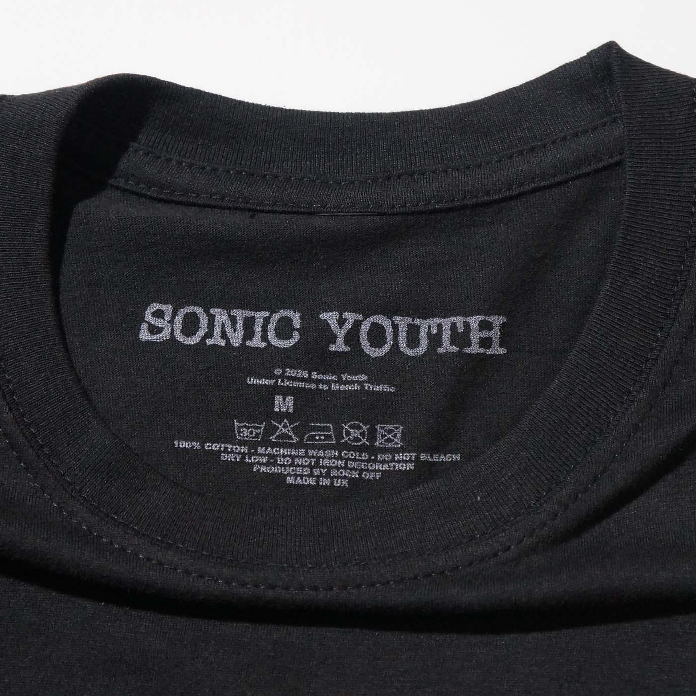 SONIC YOUTH Tシャツ Angry(UK)-Black | OSOMALO バンドTシャツの通販