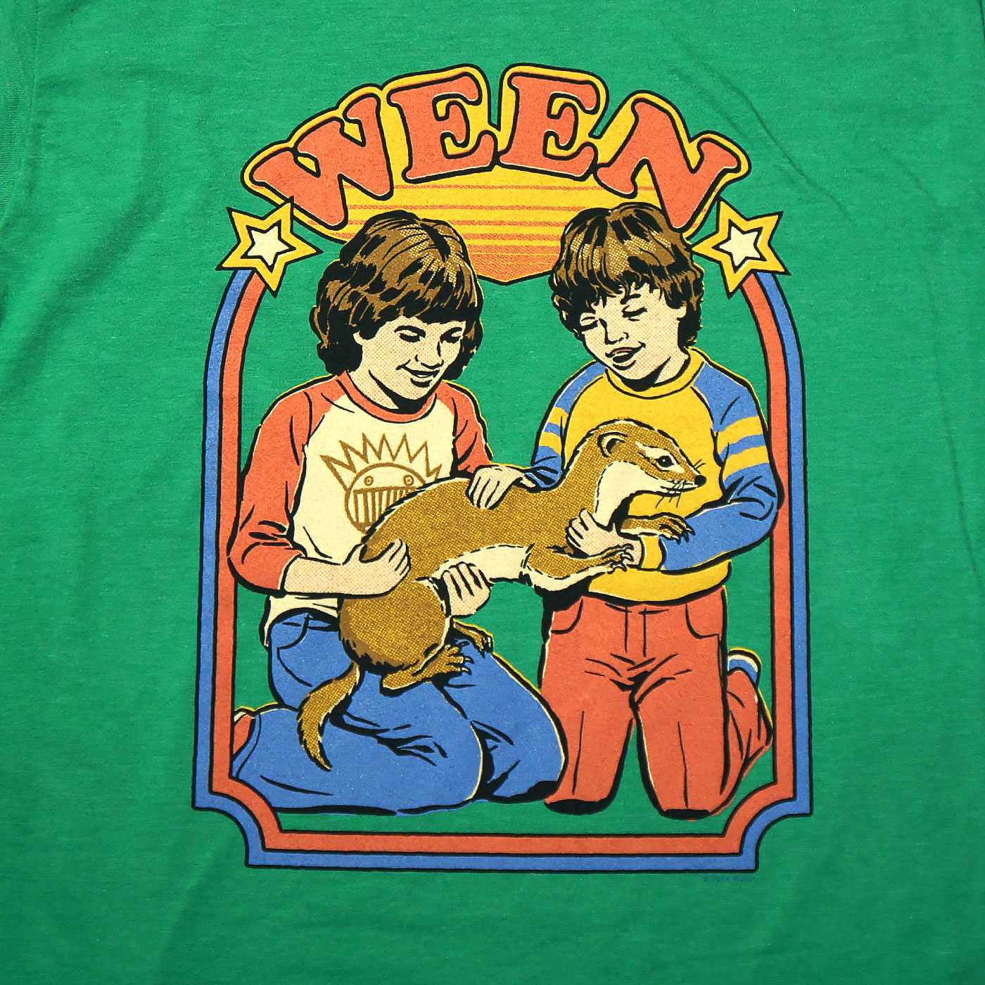 WEEN T����� Weasel Logo-Green