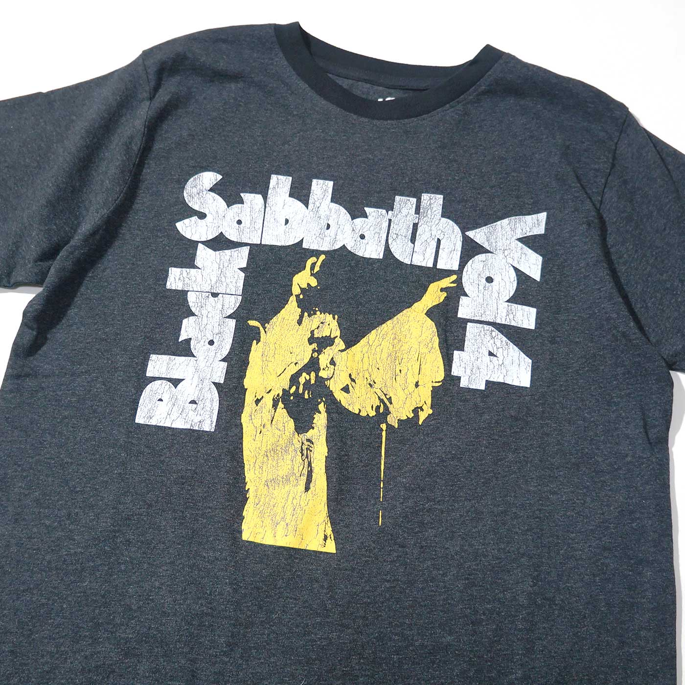 BLACK SABBATH リンガーTシャツ Vol 4-Charcoal Grey | OSOMALO バンド