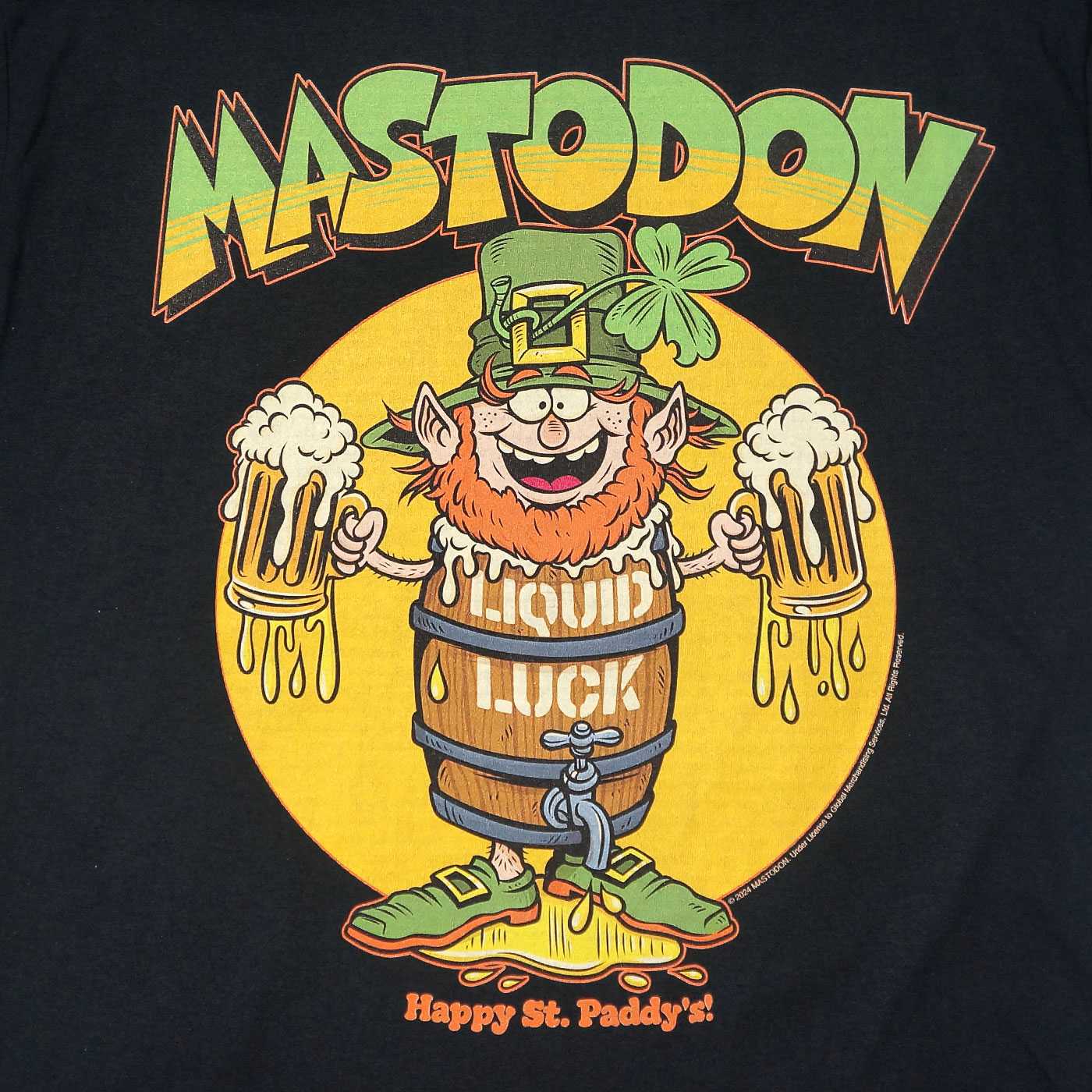 MASTODON T����� Liquid Luck Logo-Black