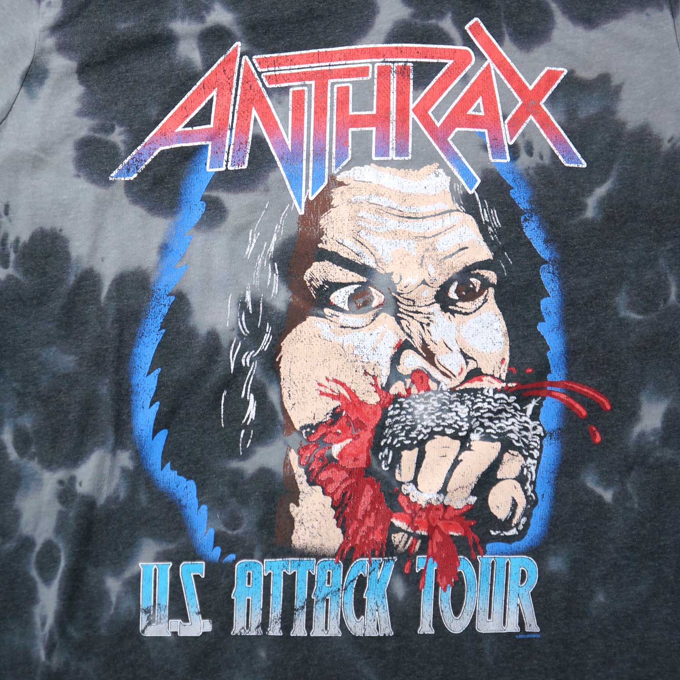 ANTHRAX T����� Fistful Of Metal Dye Wash-Black